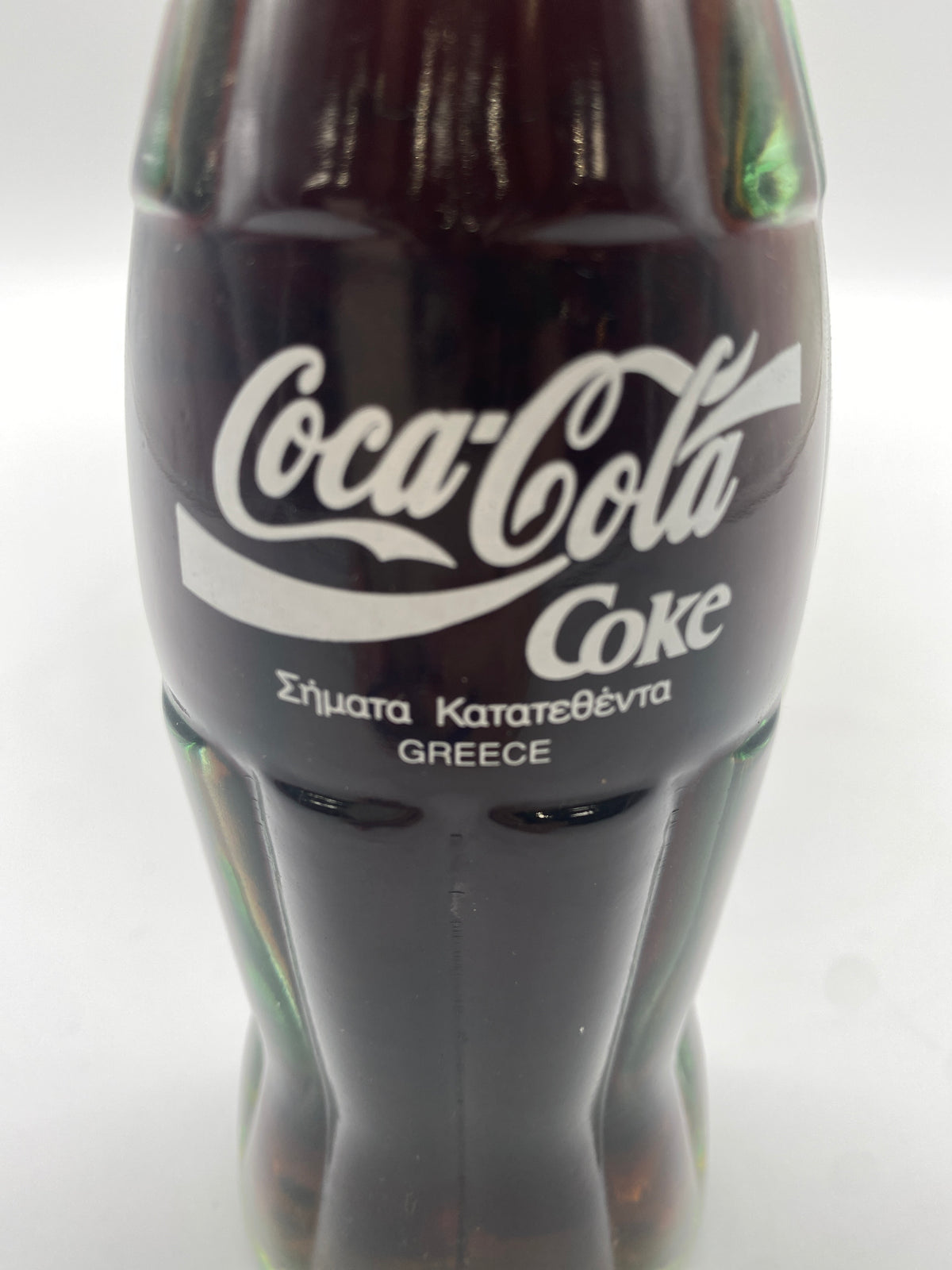 1990 GREECE 100TH ANNIVERSARY 6.5 oz COCA-COLA BOTTLE COKE
