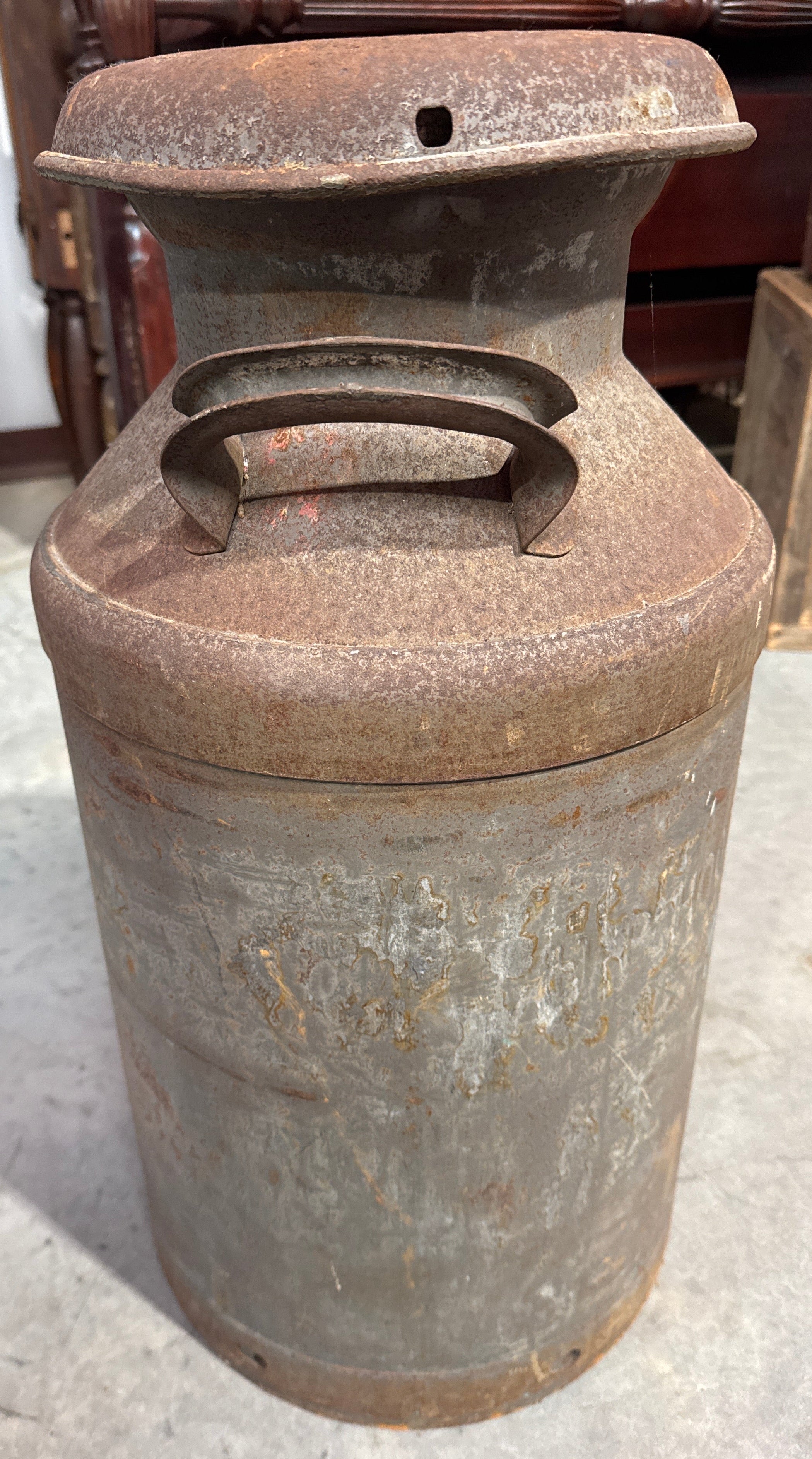H.P. Hood & Sons Metal Milk Can-K