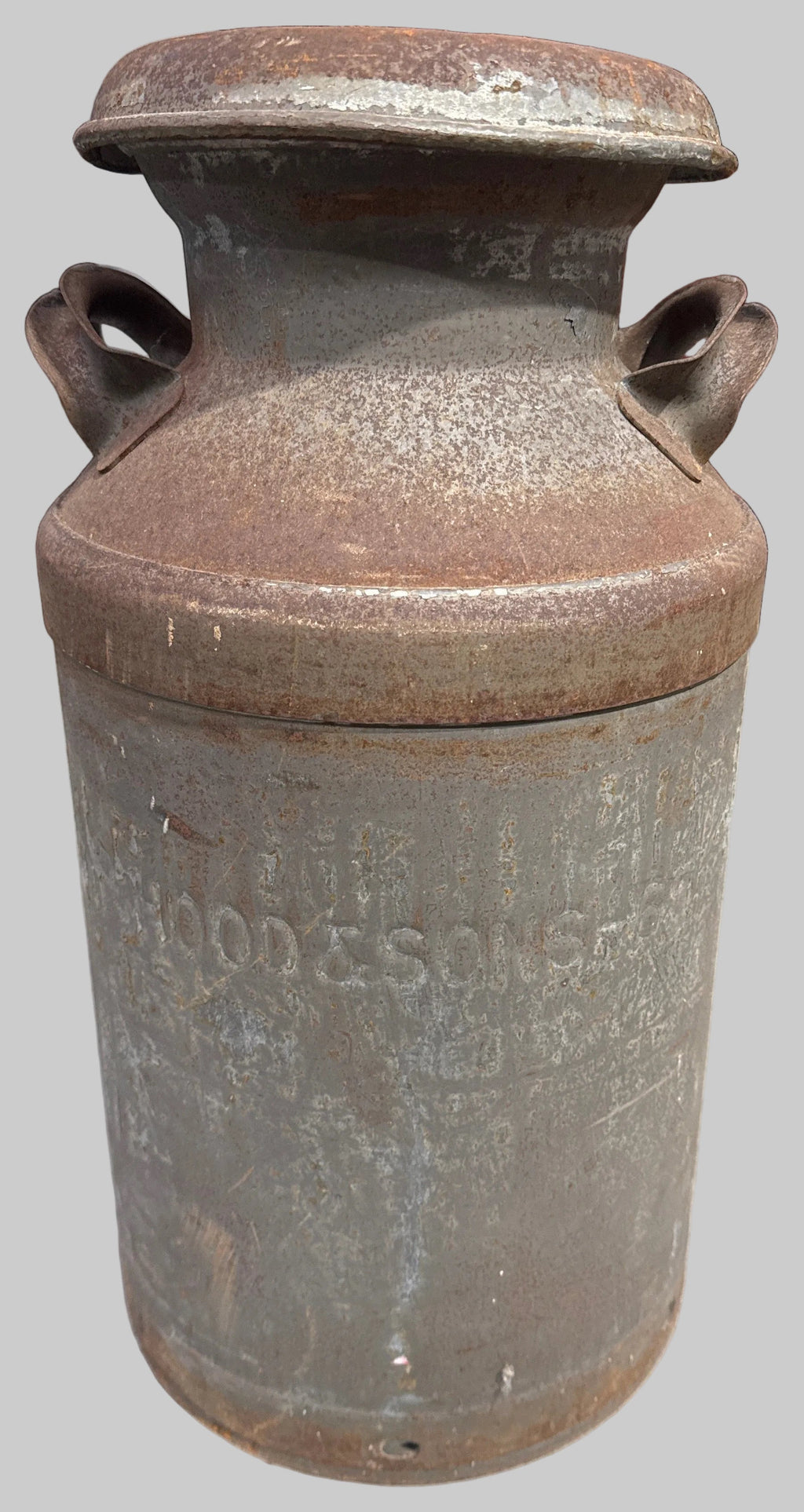 H.P. Hood & Sons Metal Milk Can-K