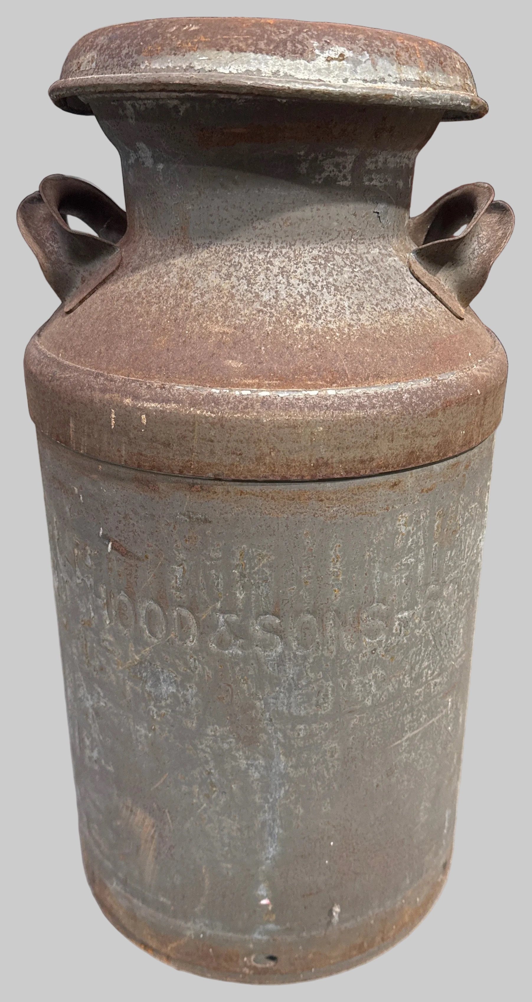 H.P. Hood & Sons Metal Milk Can-K