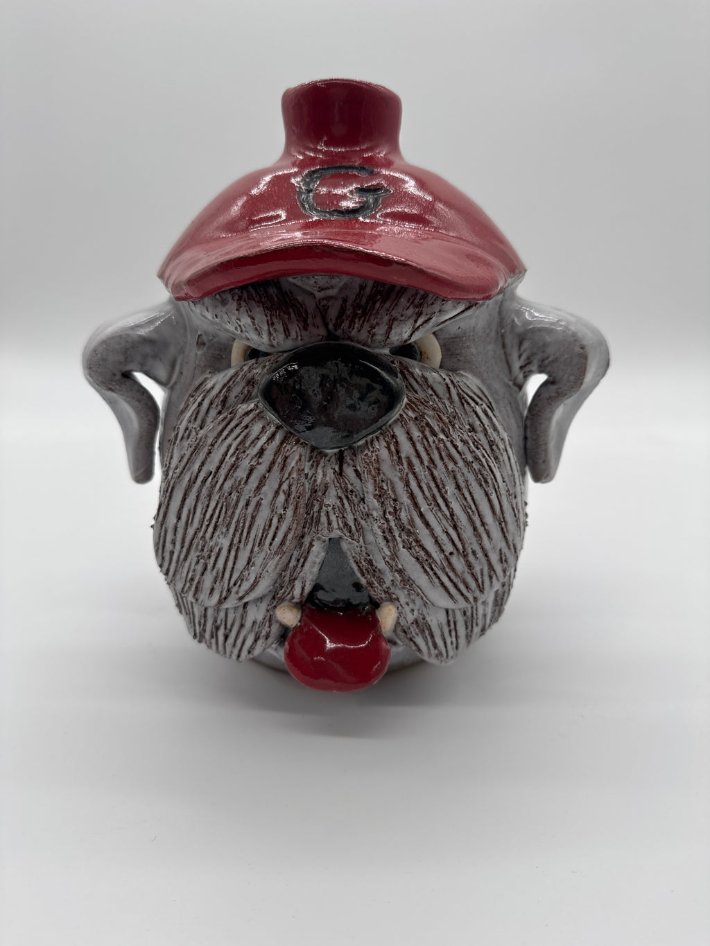 Dal Burtchaell Georgia Bulldog Pottery Face Jug