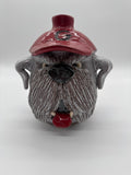 Dal Burtchaell Georgia Bulldog Pottery Face Jug