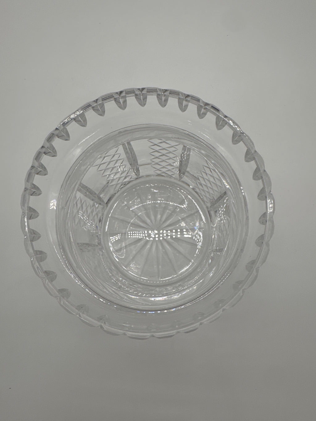 Vintage Waterford Crystal Biscuit Barrel with Lid- Hibernia Pattern