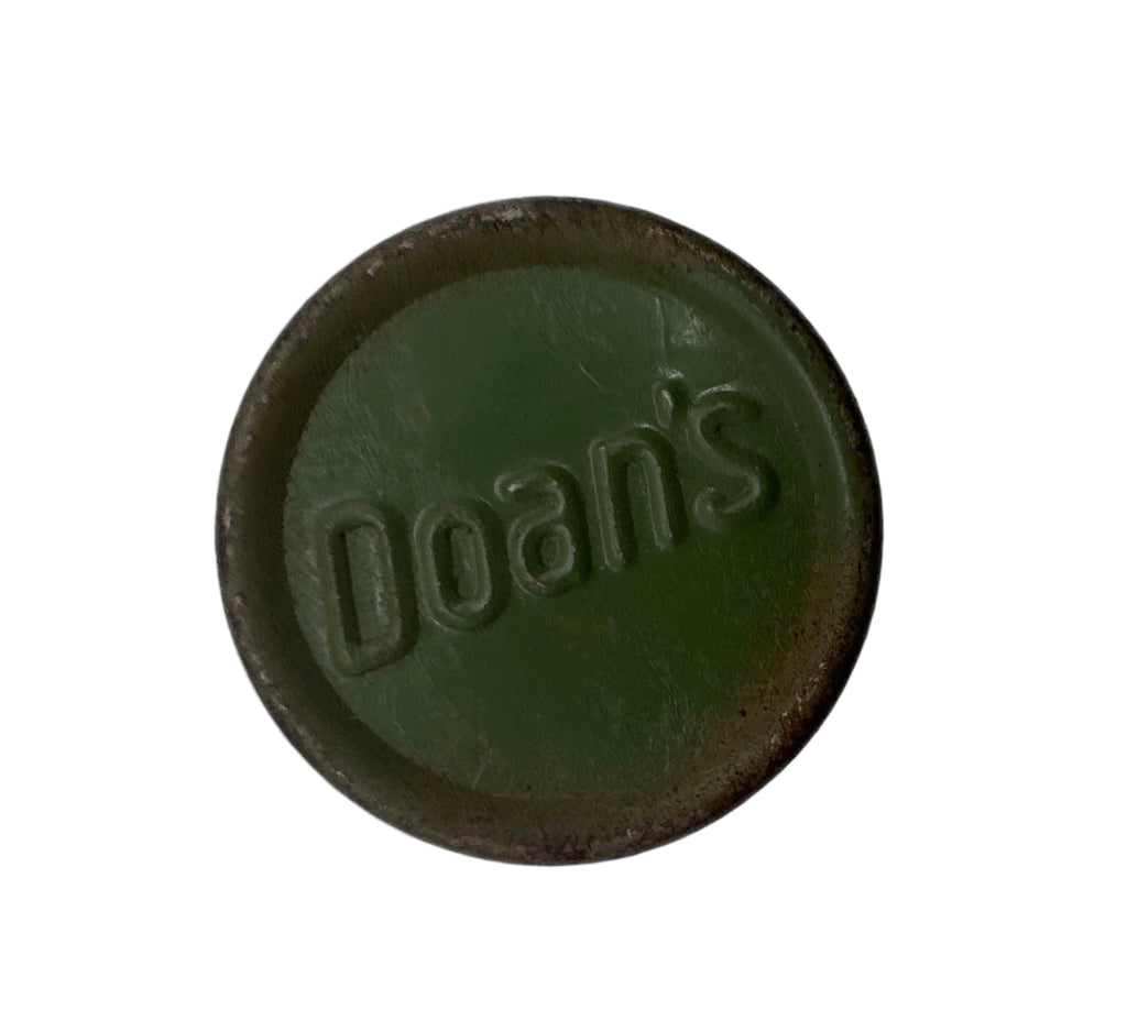 Vintage 1940’s Doan’s Pills Green Metal Pocket