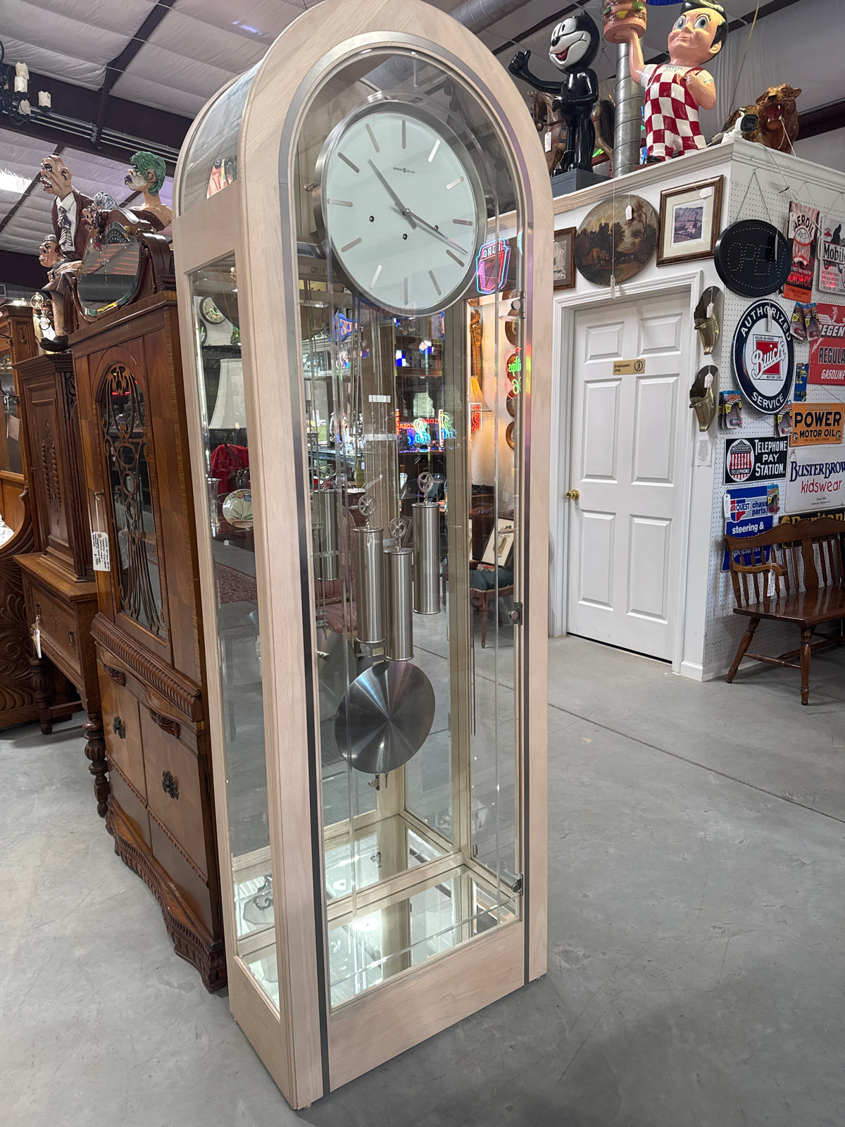 Howard Miller Eternity Illuminated Contemporary Curio Grandfather Clock