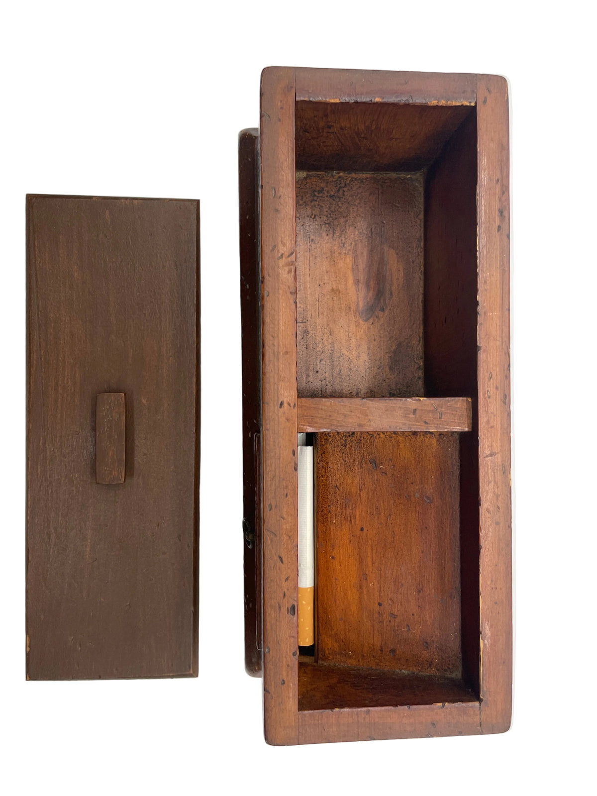 Vintage Wood Cigarette Dispensing Box