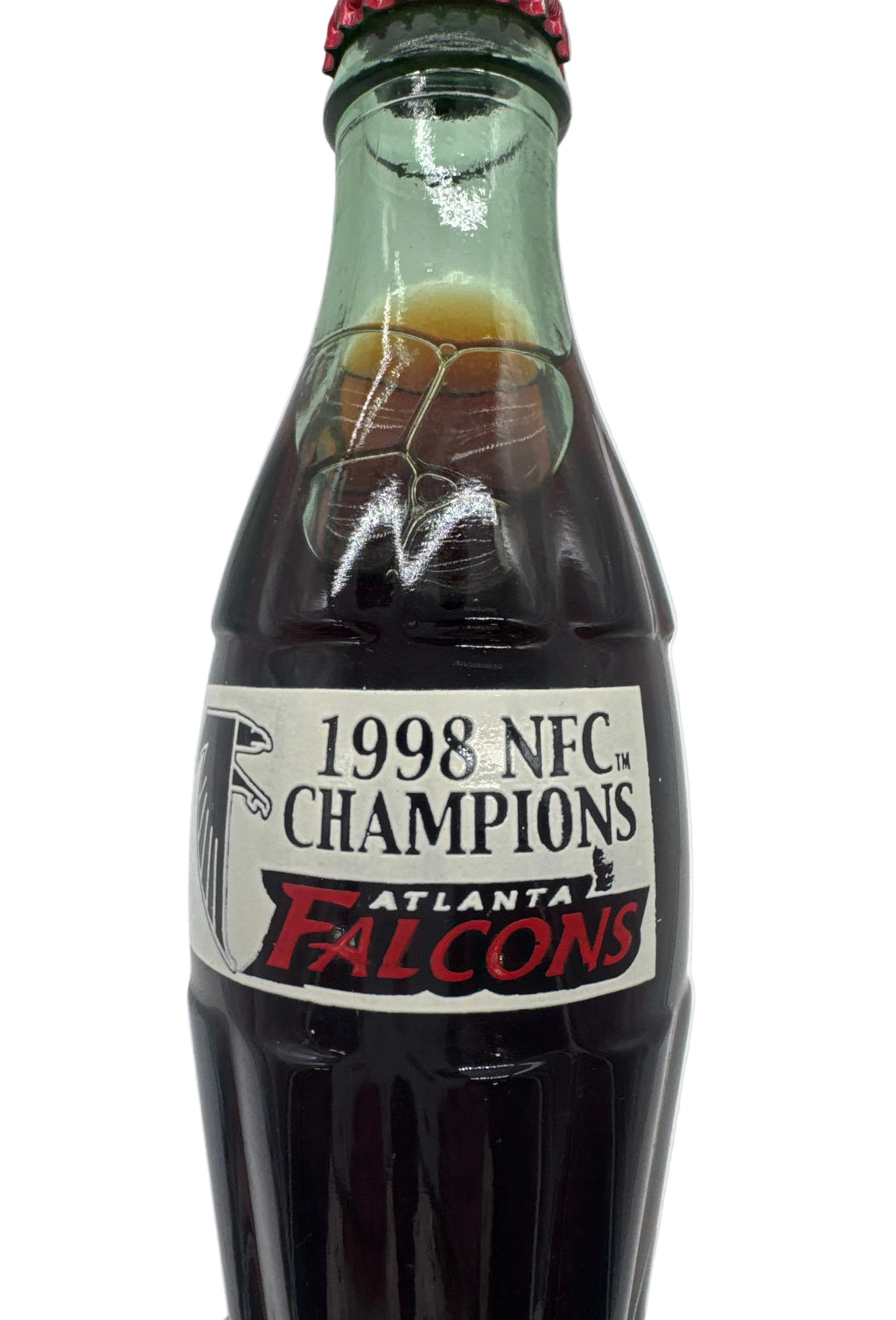 1998 NFC Champions Atlanta Falcons Coca-Cola Bottle 8 oz