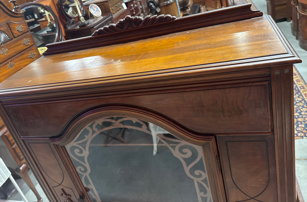 Antique Jacobean Style China Curio Cabinet