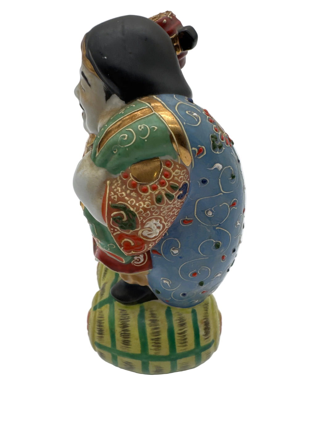 Vintage Kamotsuru Daikoku God of Wealth Porcelain Figure from Japan