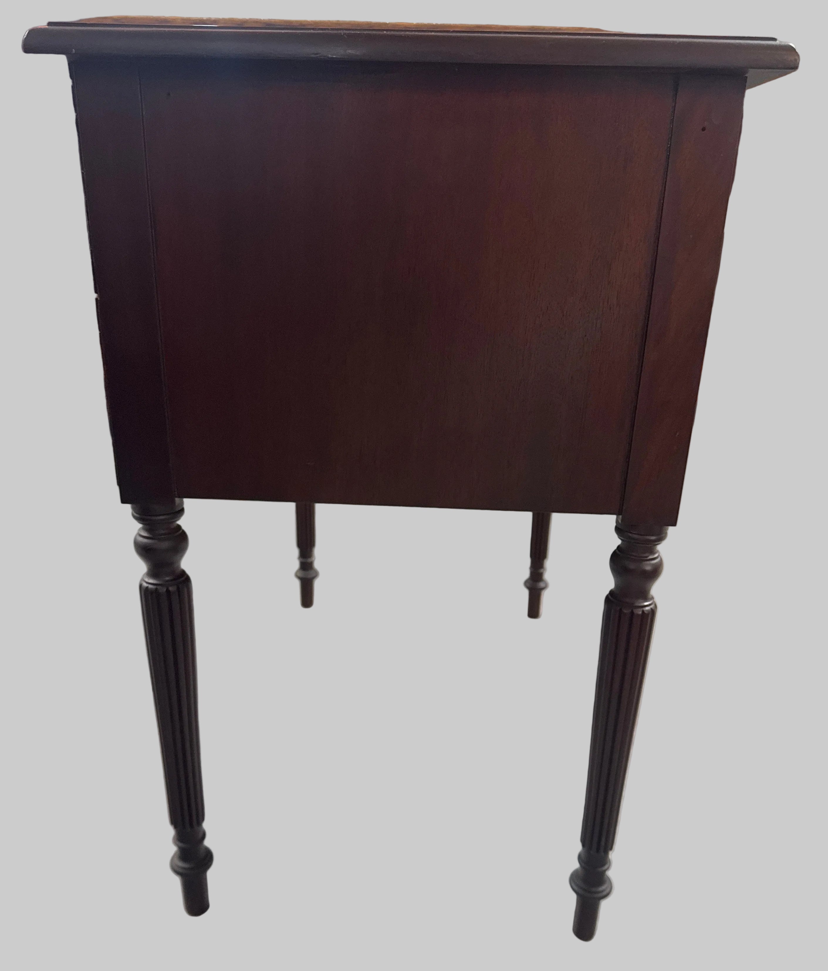 Antique Late 18th C or Early 19th C Federal Style 2 Door Inlay Accent Cabinet