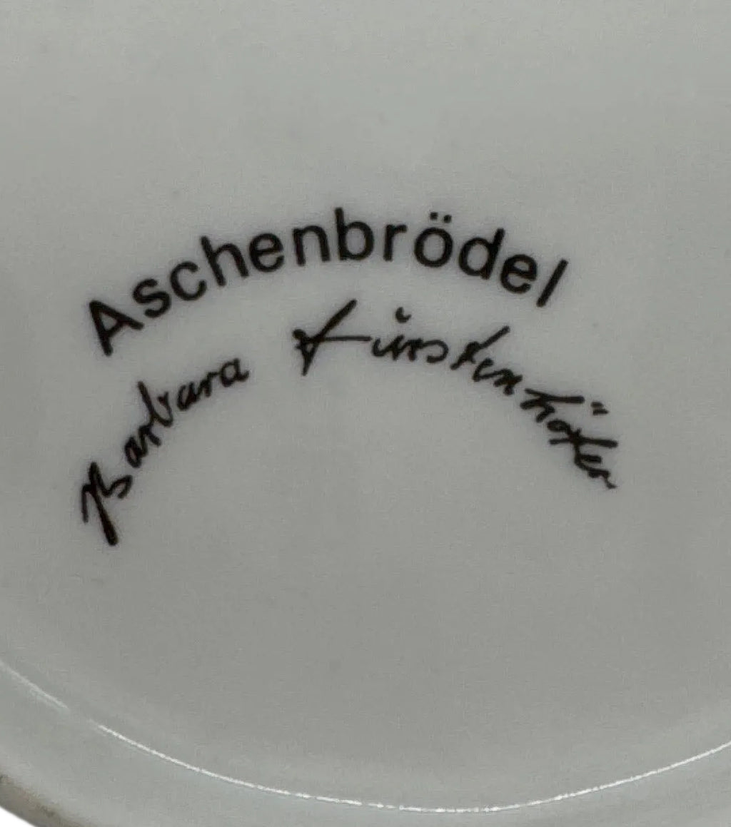 Vintage 1980’s Miniature Cinderella German Collector Plate by Artist Barbara Furstenhofer