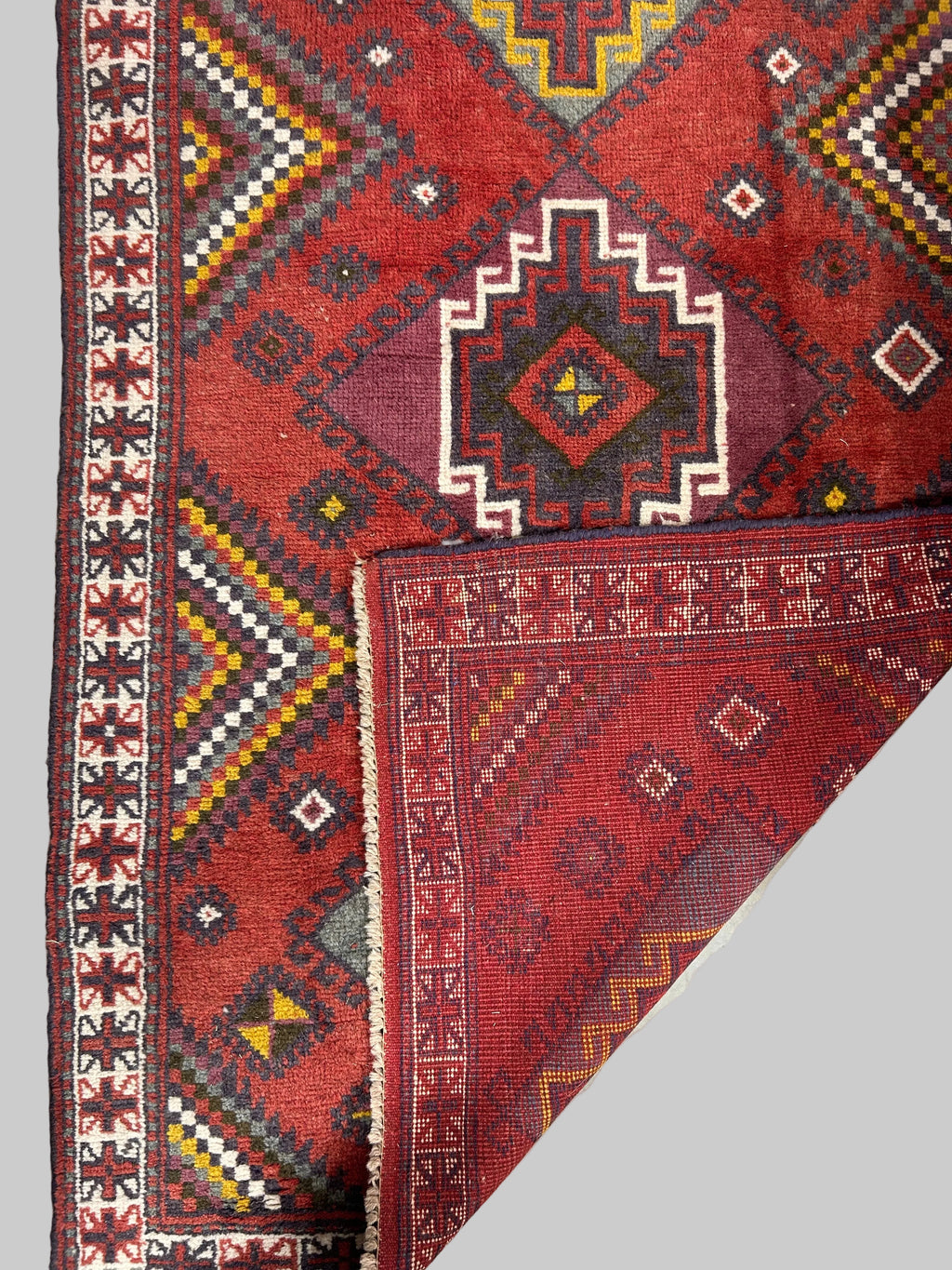 Vintage Kilim Qashqai Persian Area Rug