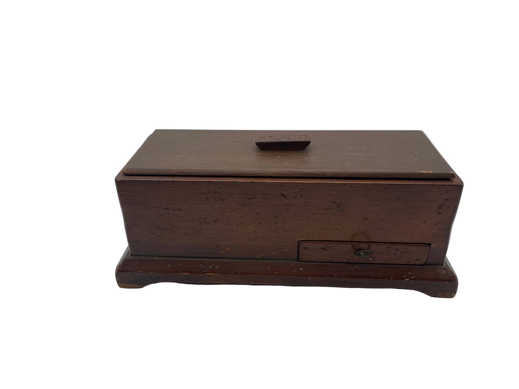 Vintage Wood Cigarette Dispensing Box