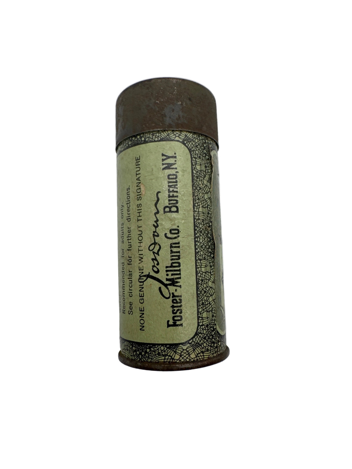 Vintage 1940’s Doan’s Pills Green Metal Pocket
