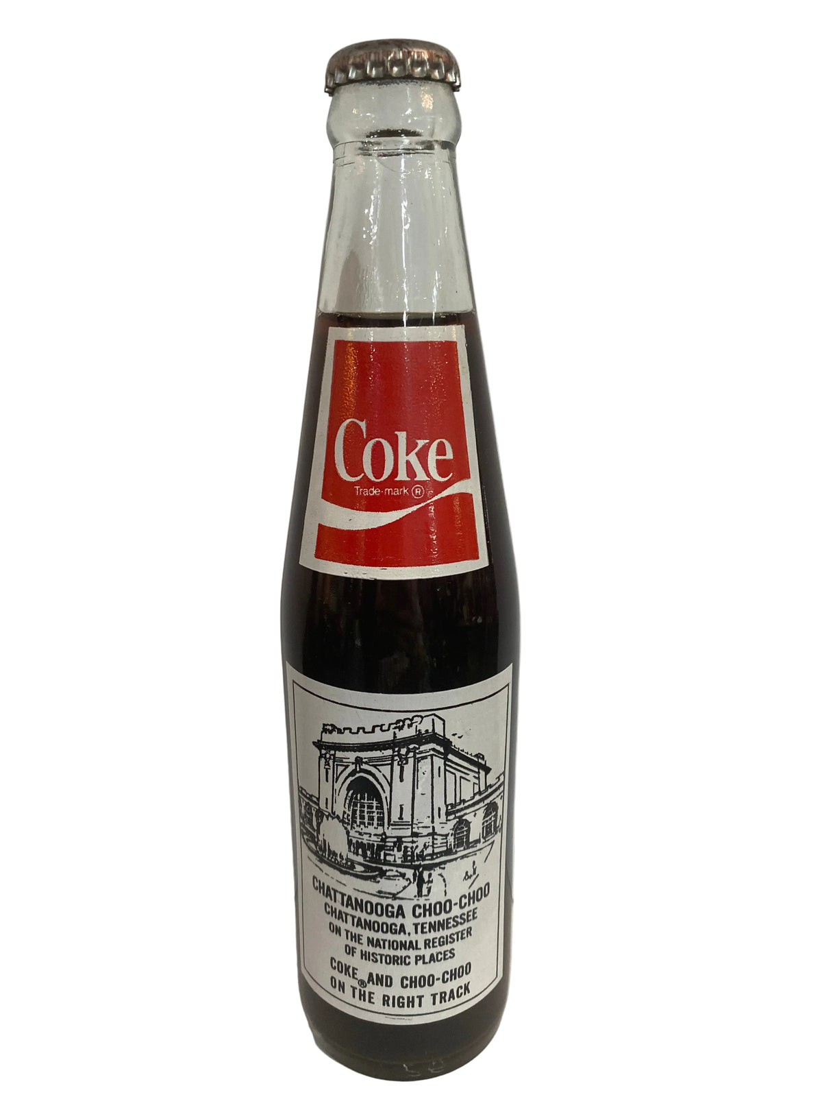 1980 CHATTANOOGA CHOO-CHOO TRAIN CENTENNIAL 10 oz COCA-COLA BOTTLE