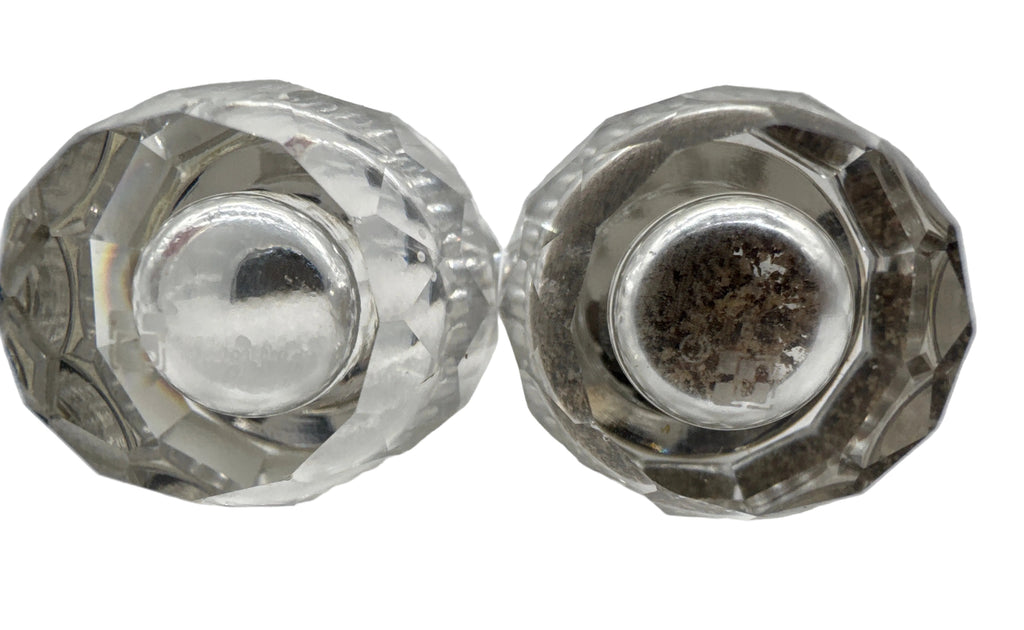 Vintage Pair Swarovski Crystal Salt & Pepper Shakers