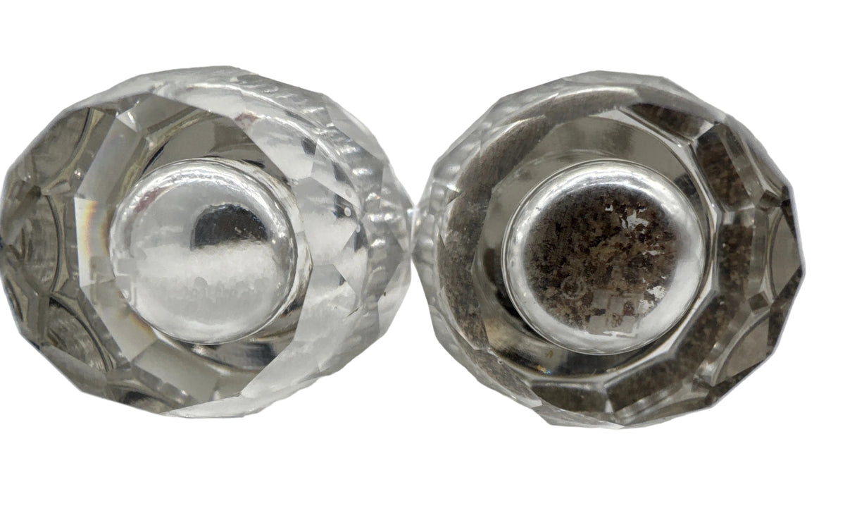 Vintage Pair Swarovski Crystal Salt & Pepper Shakers