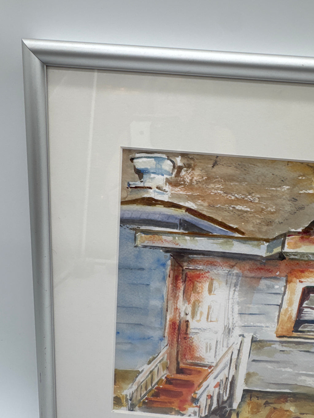 Original Signed Architectural Watercolor Painting by Local Athens, GA Artist Rosemary Segreti
