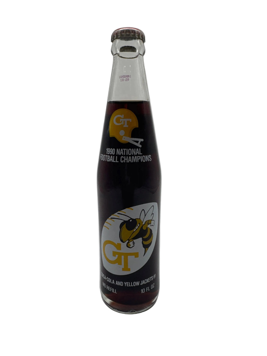 1990 Georgia Tech National Champs Coca-Cola Bottle