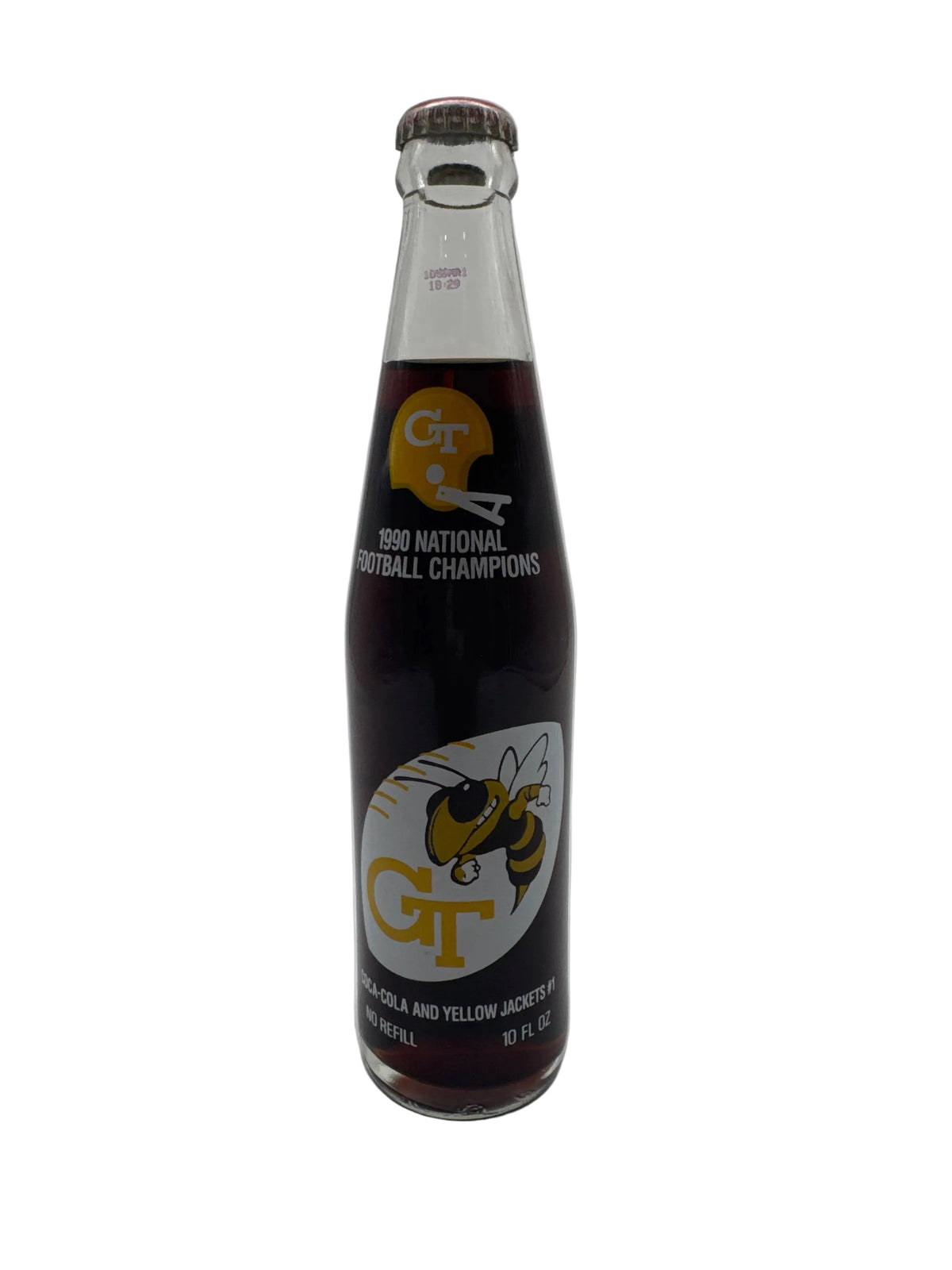 1990 Georgia Tech National Champs Coca-Cola Bottle