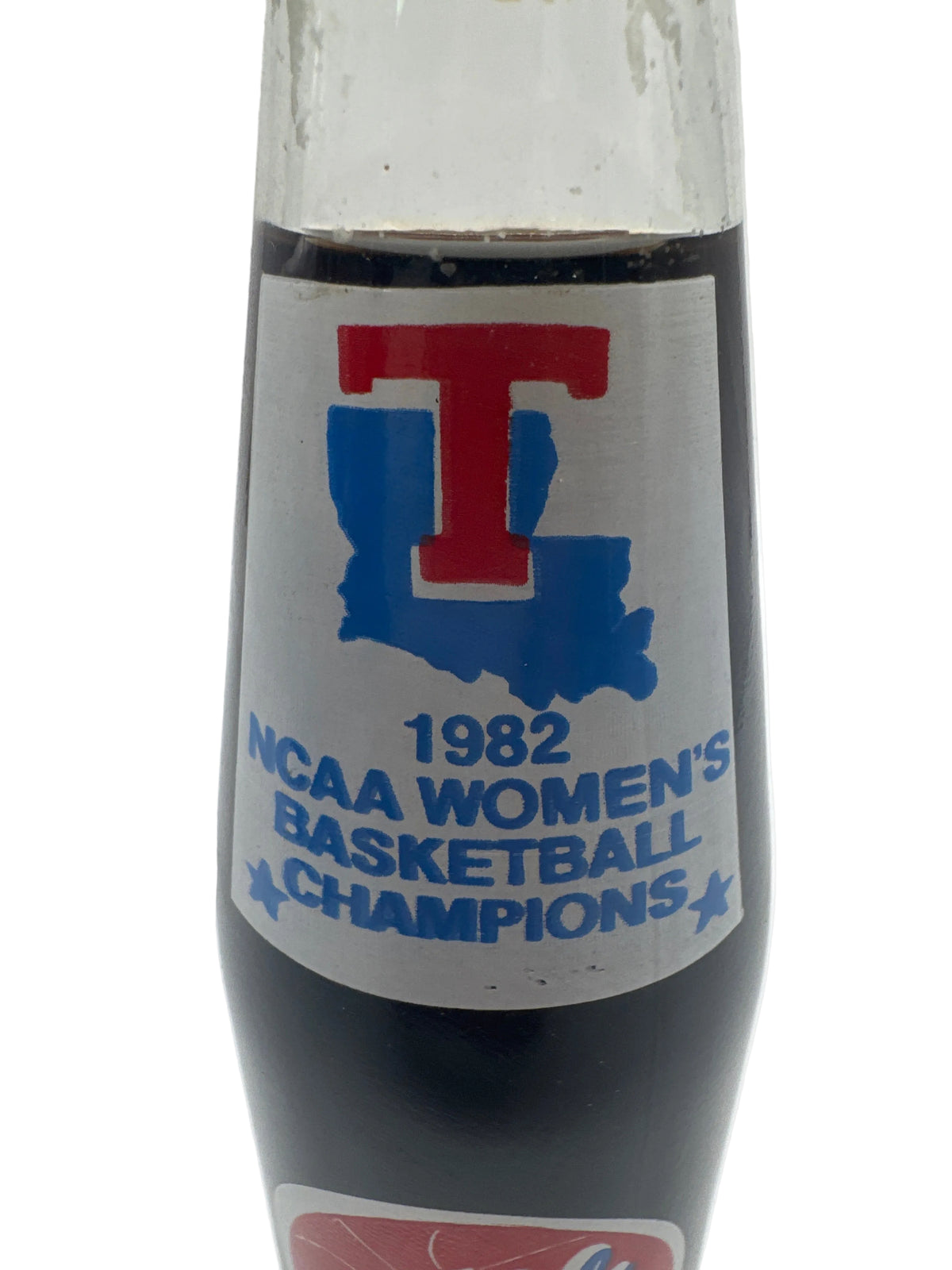 1982 NCAA LOUISIANA TECH UNIVERSITY WOMEN’S BASKETBALL CHAMPIONS COCA-COLA 10 oz BOTTLE