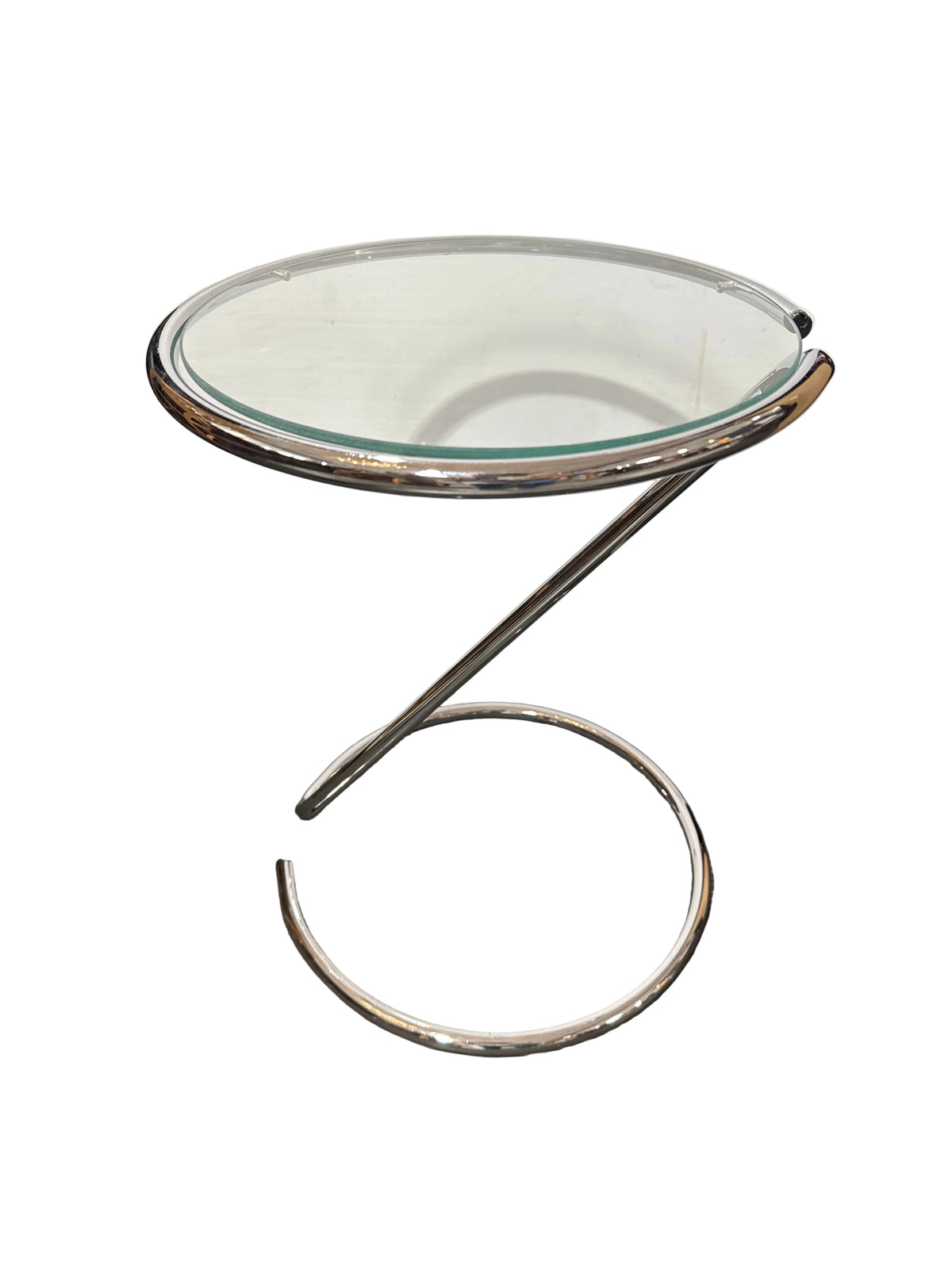 MCM Chrome & Glass Small Table