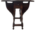 Antique Colonial Revival Mahogany Butterfly Drop Leaf End Table with Small Drawer