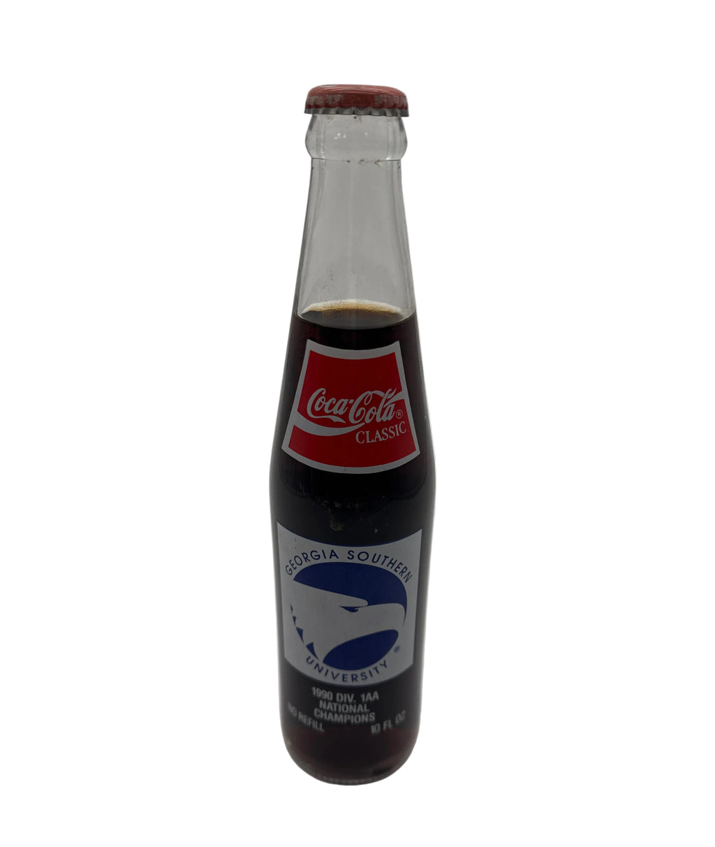 1990 Georgia Southern National Champions Coca-Cola Bottle 10 oz