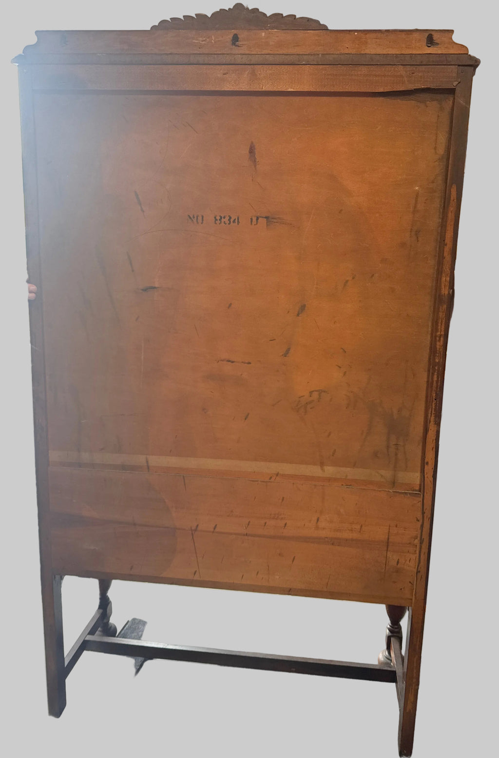 Antique Jacobean Style China Curio Cabinet
