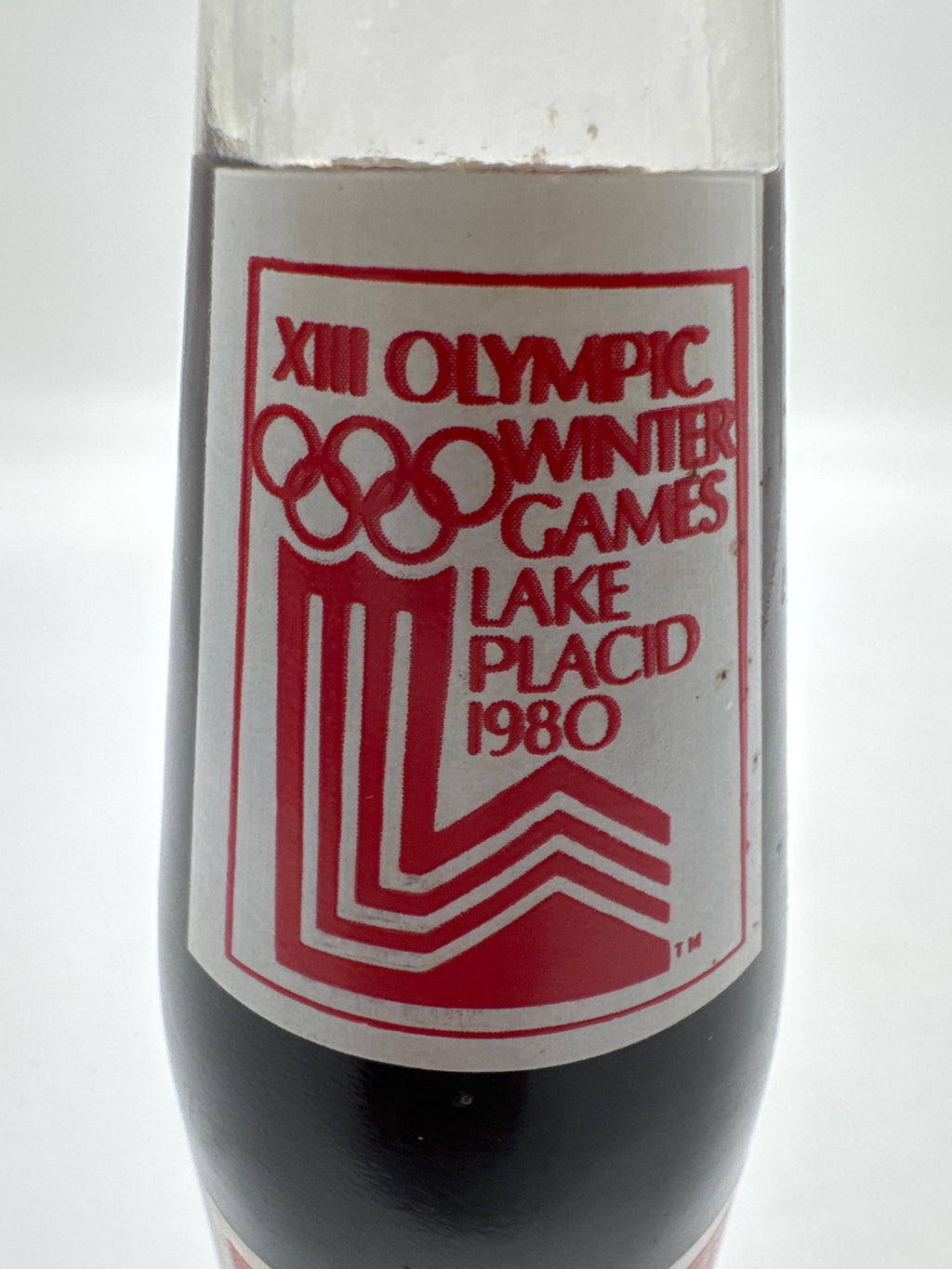 1980 WINTER OLYMPICS LAKE PLACID MEN’S SPEED SKATING 10 oz COCA-COLA BOTTLE