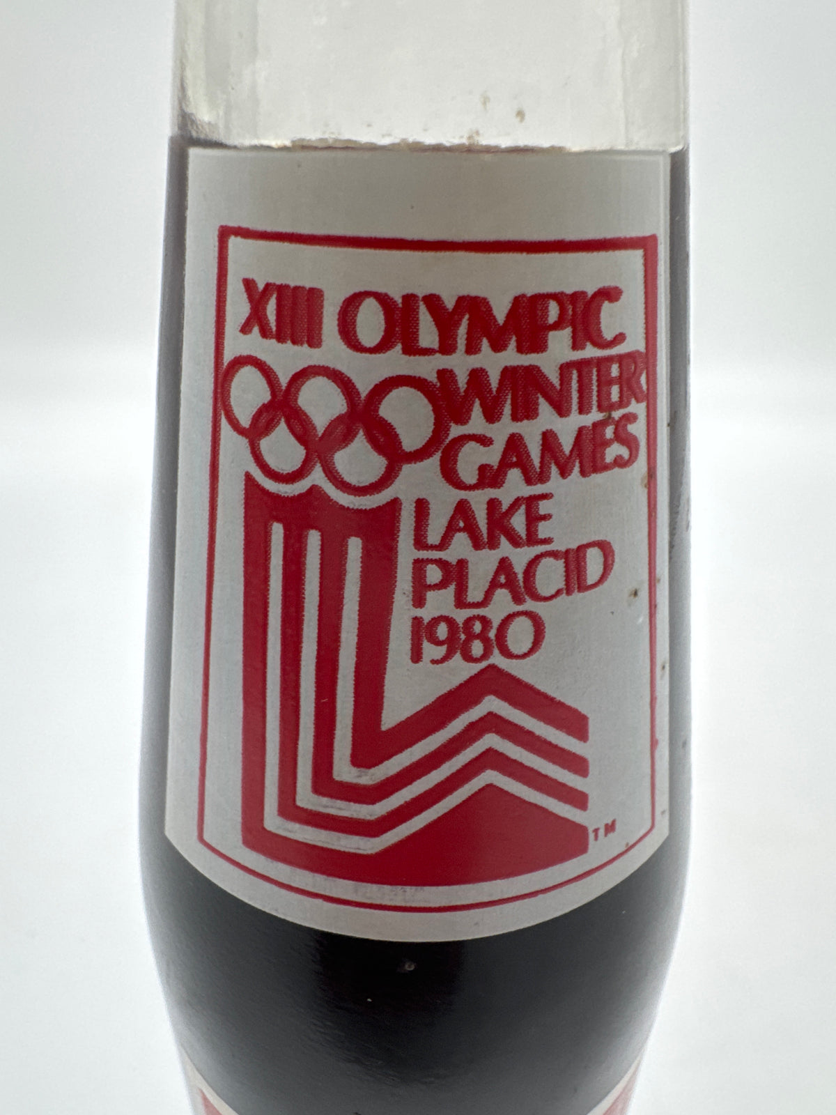 1980 WINTER OLYMPICS LAKE PLACID MEN’S SPEED SKATING 10 oz COCA-COLA BOTTLE