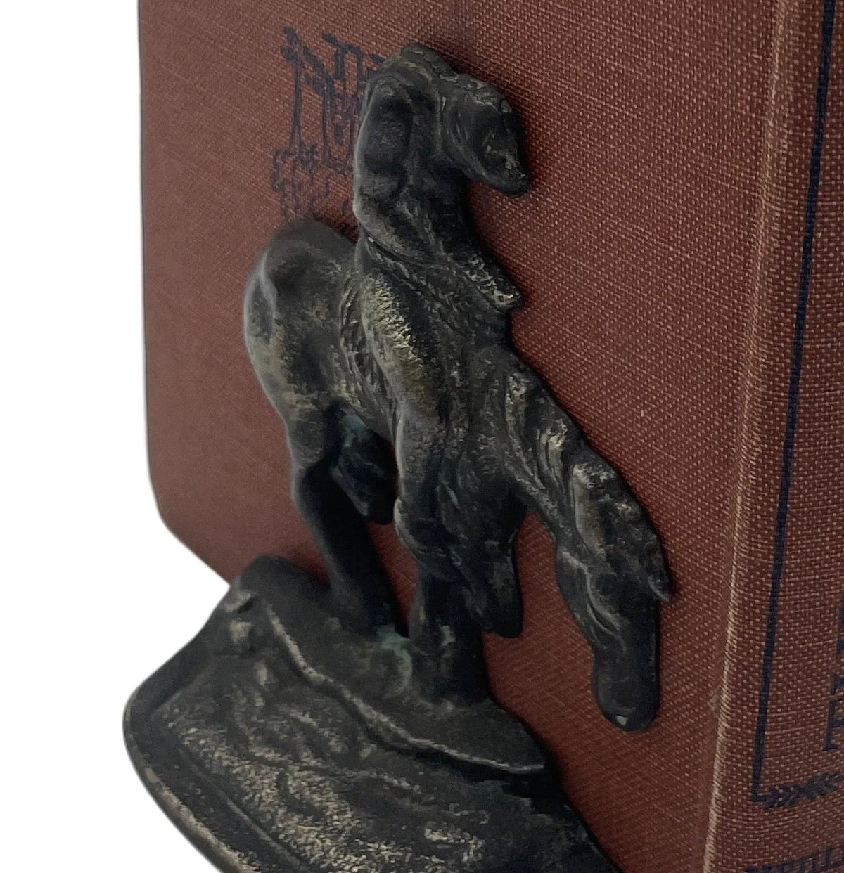 Vintage Name American Indian on Horse “Trail of Tears”Cast Iron Bookends