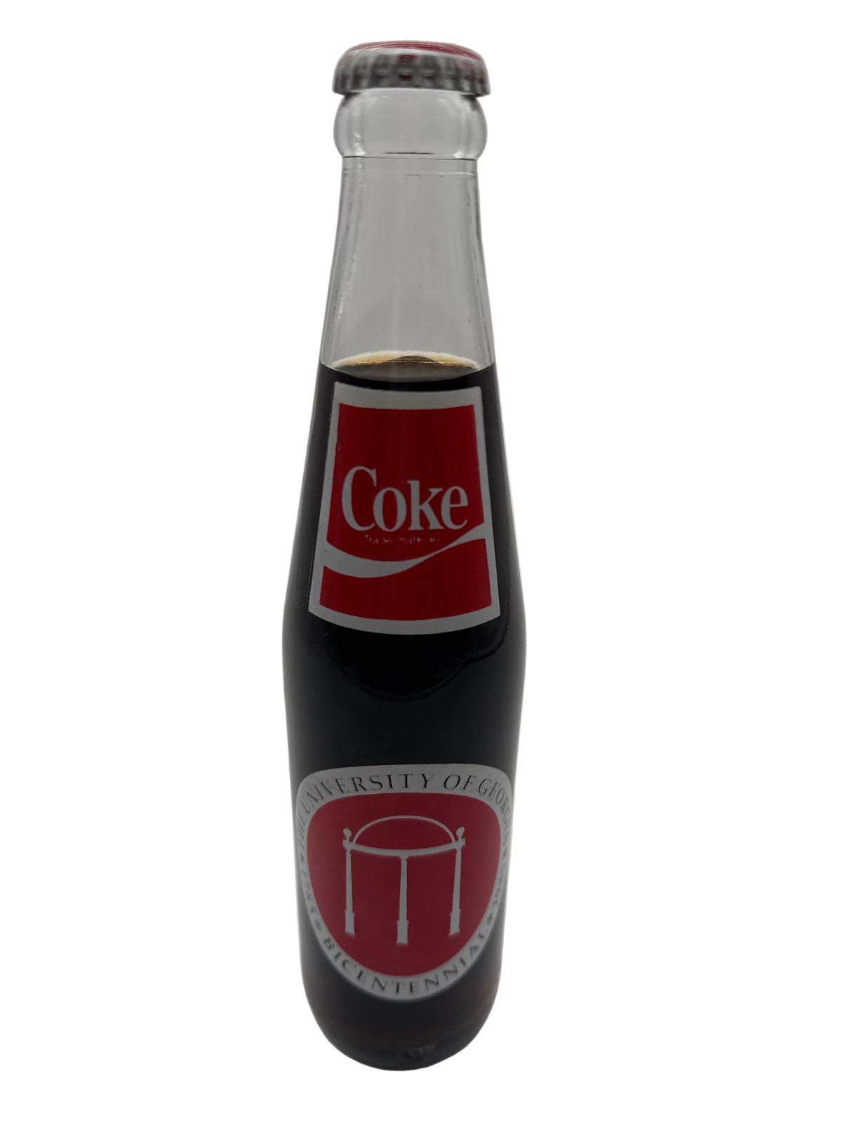 1985 Bicentennial UGA University of Georgia Commemorative Coca-Cola Bottle 10 oz