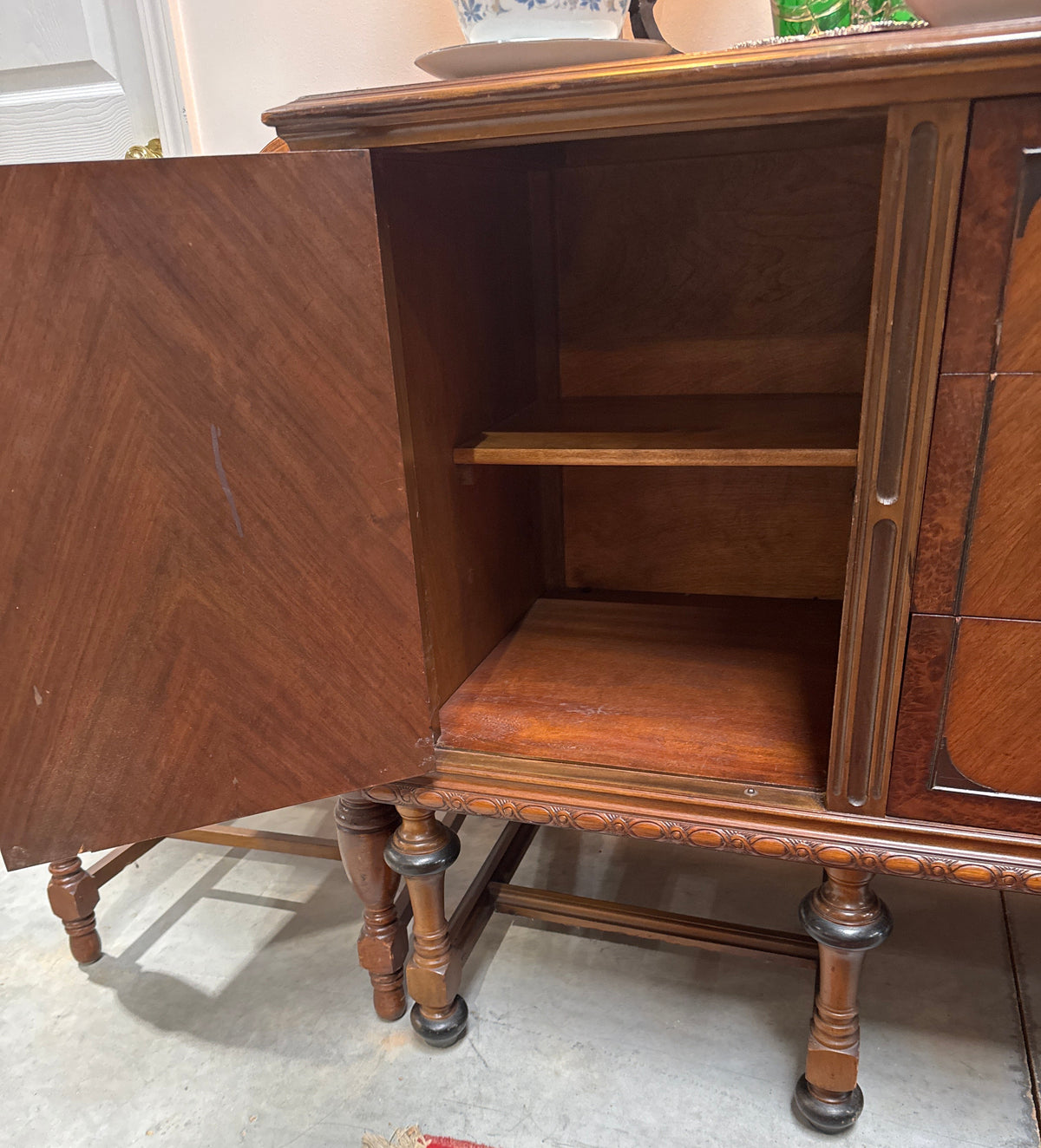 Vintage Paine Furniture Walnut Sideboard