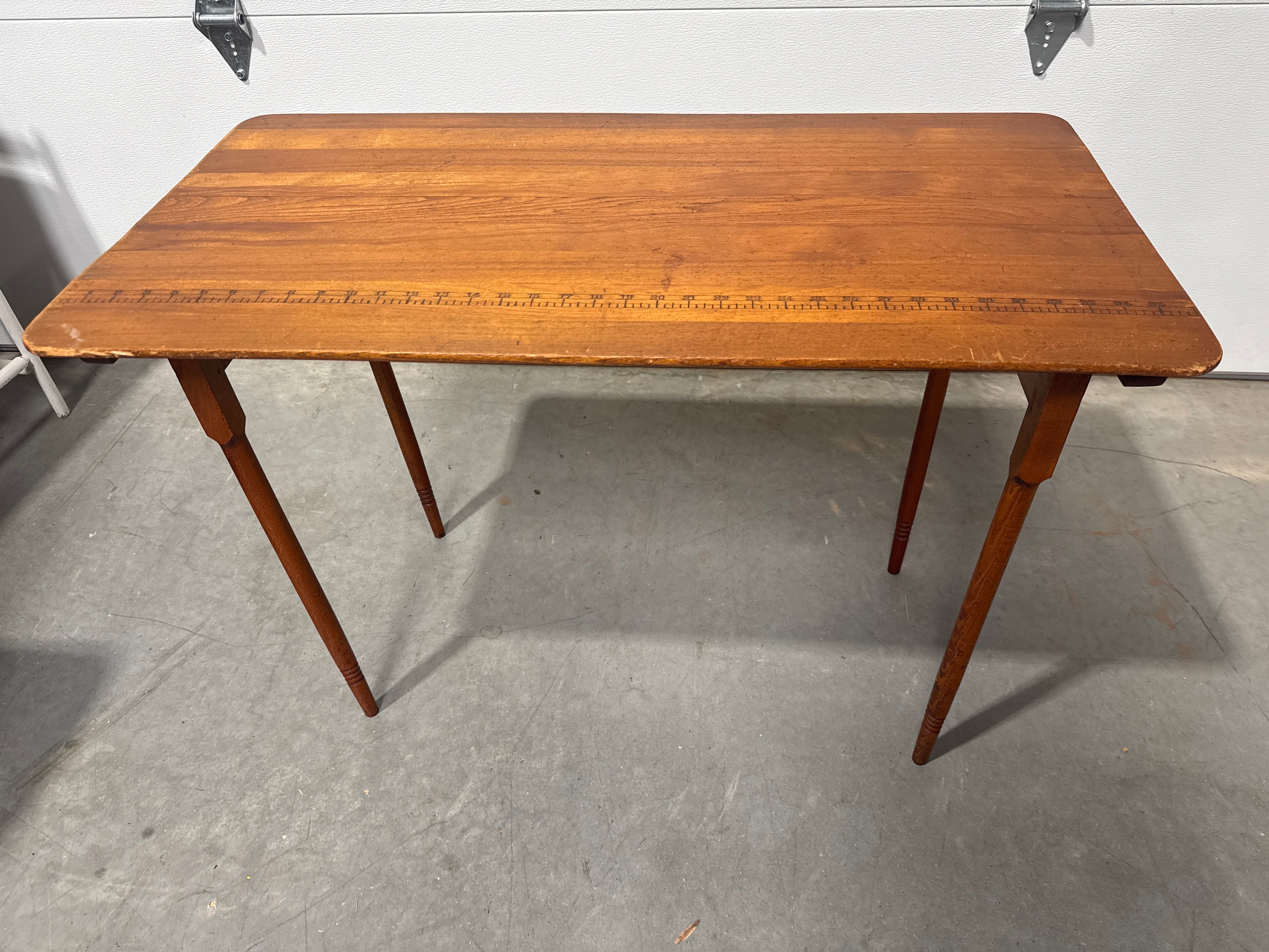 Antique Folding Sewing Table