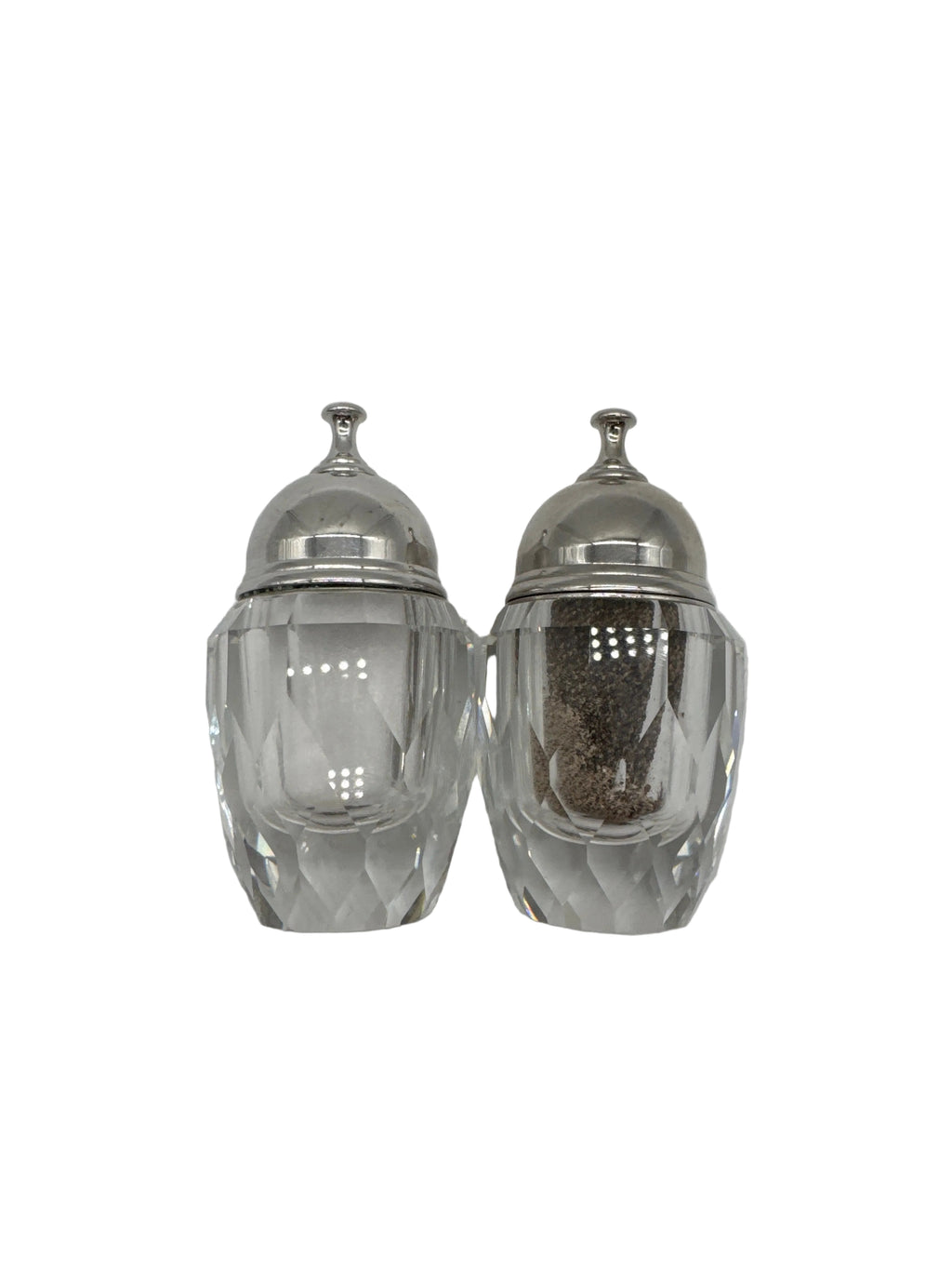Vintage Pair Swarovski Crystal Salt & Pepper Shakers
