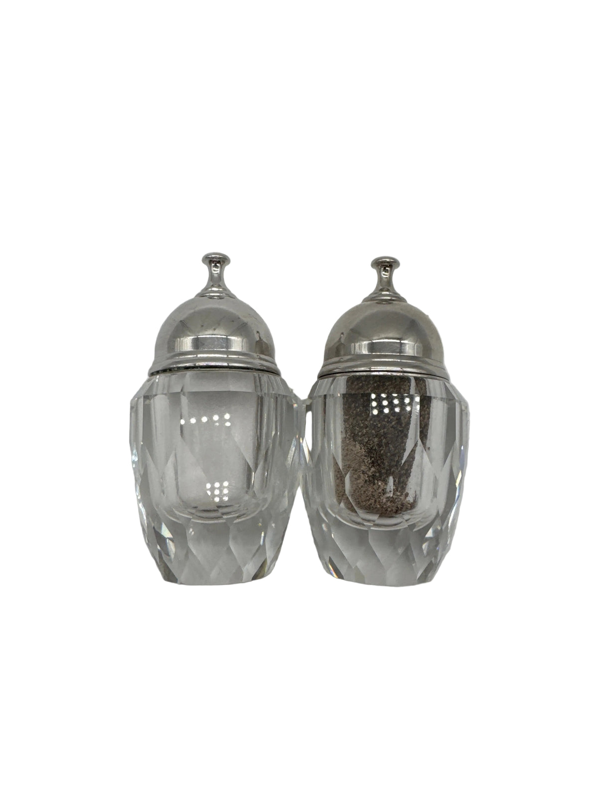 Vintage Pair Swarovski Crystal Salt & Pepper Shakers