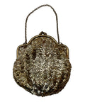 Vintage Gold Sequined Bag