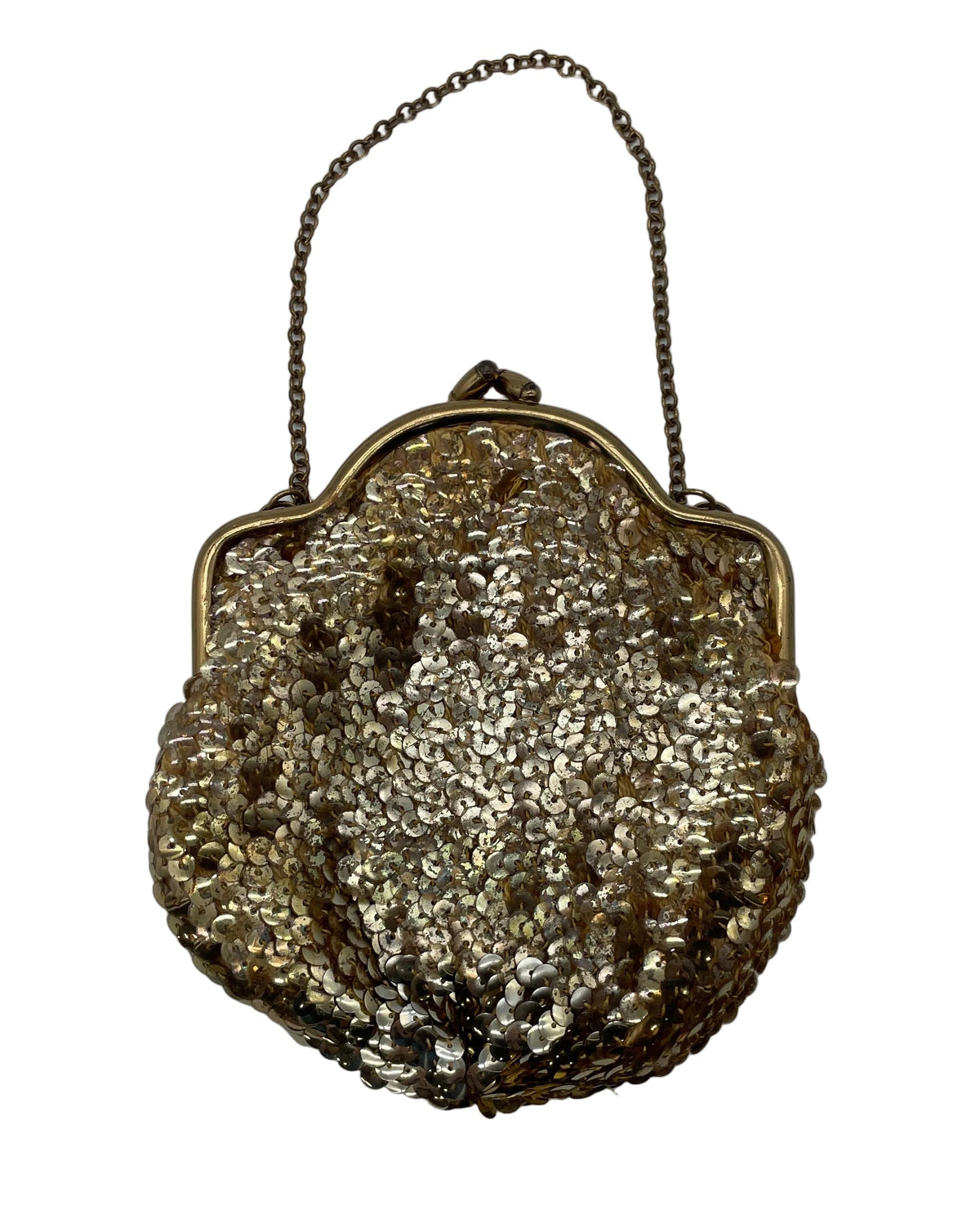 Vintage Gold Sequined Bag