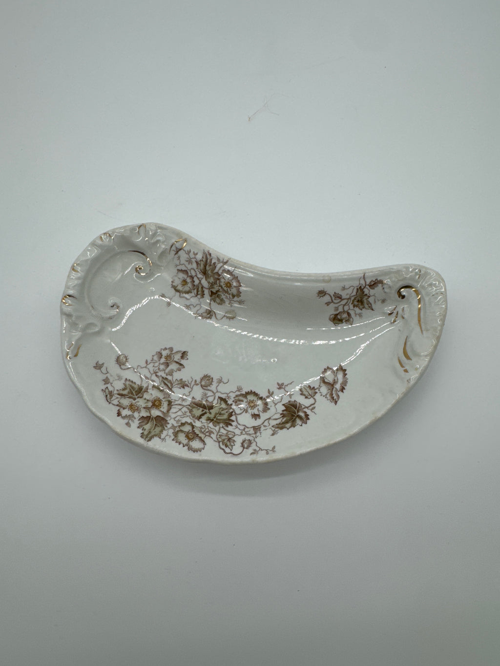 Vintage J & G Hanley Bone Side Dish -Semi Porcelain England