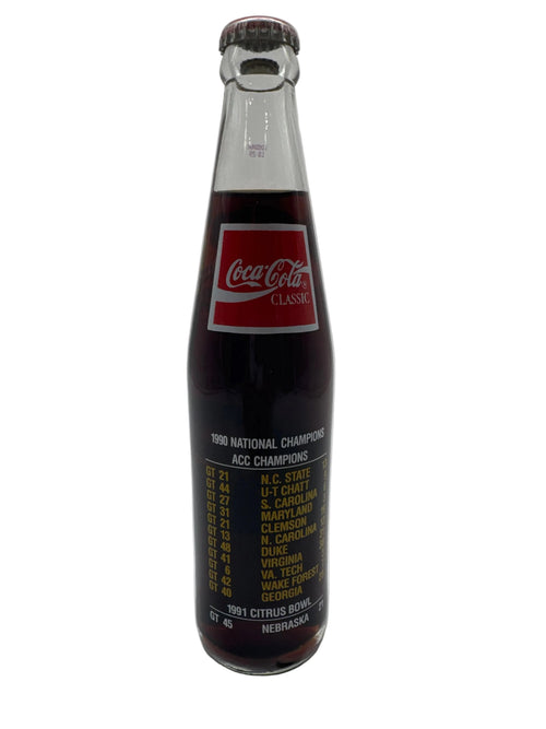 1990 Georgia Tech National Champs Coca-Cola Bottle