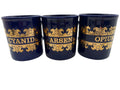 “What’s Your Poison? Vintage 1960s Cobalt Blue and Gold Transfer Ceramic Apothecary "Poison" Mugs