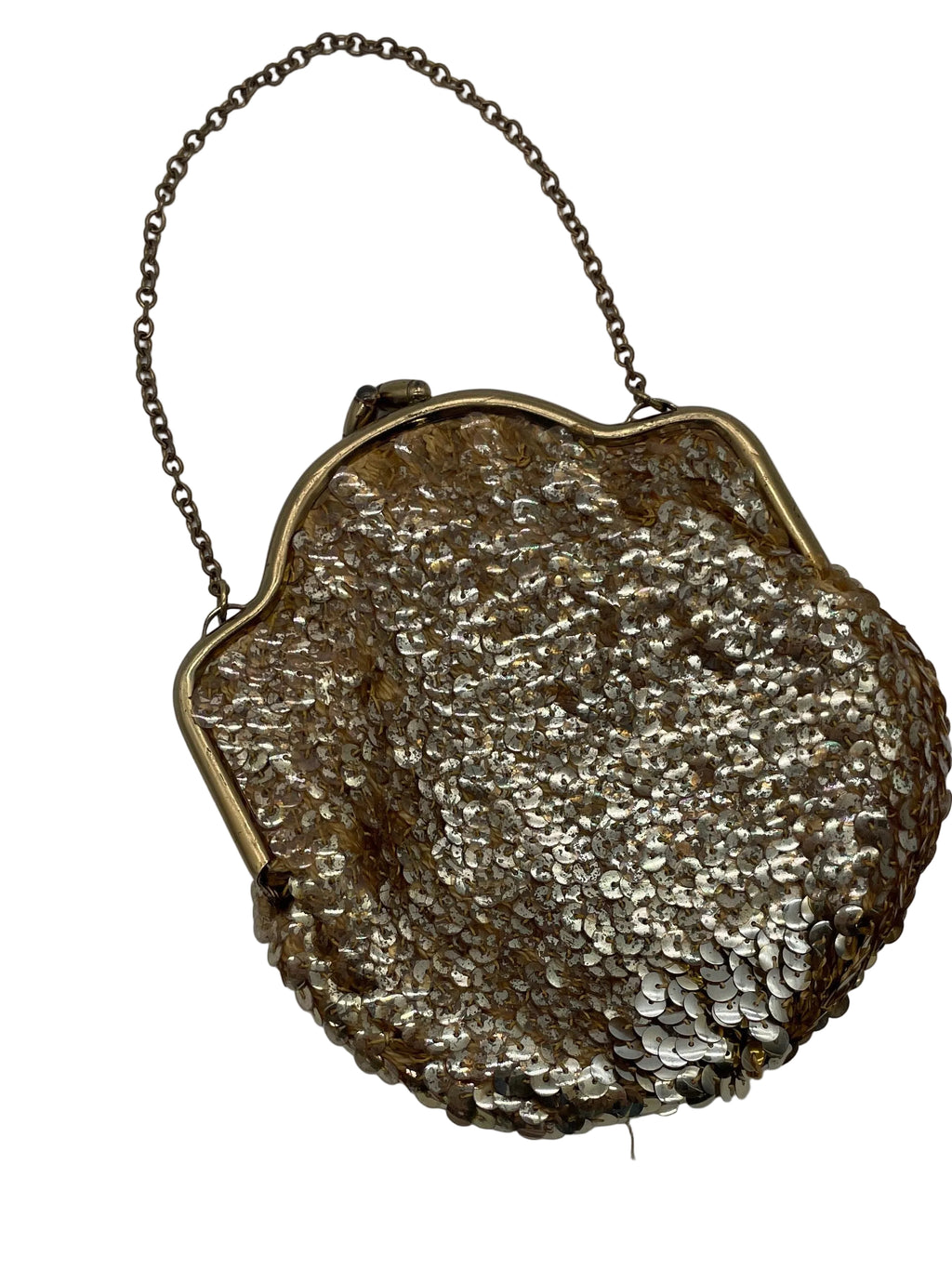 Vintage Gold Sequined Bag