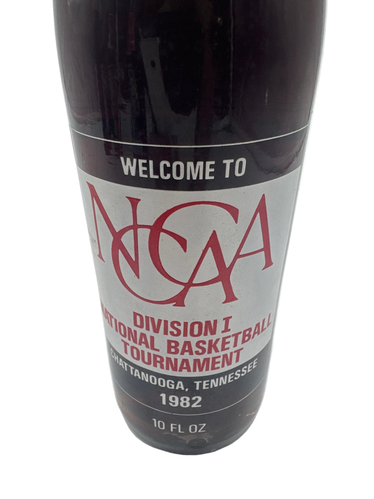 1982 NCCAA DIVISION I BASKETBALL TOURNAMENT CHATTANOOGA, TN 10 oz COCA-COLA BOTTLE