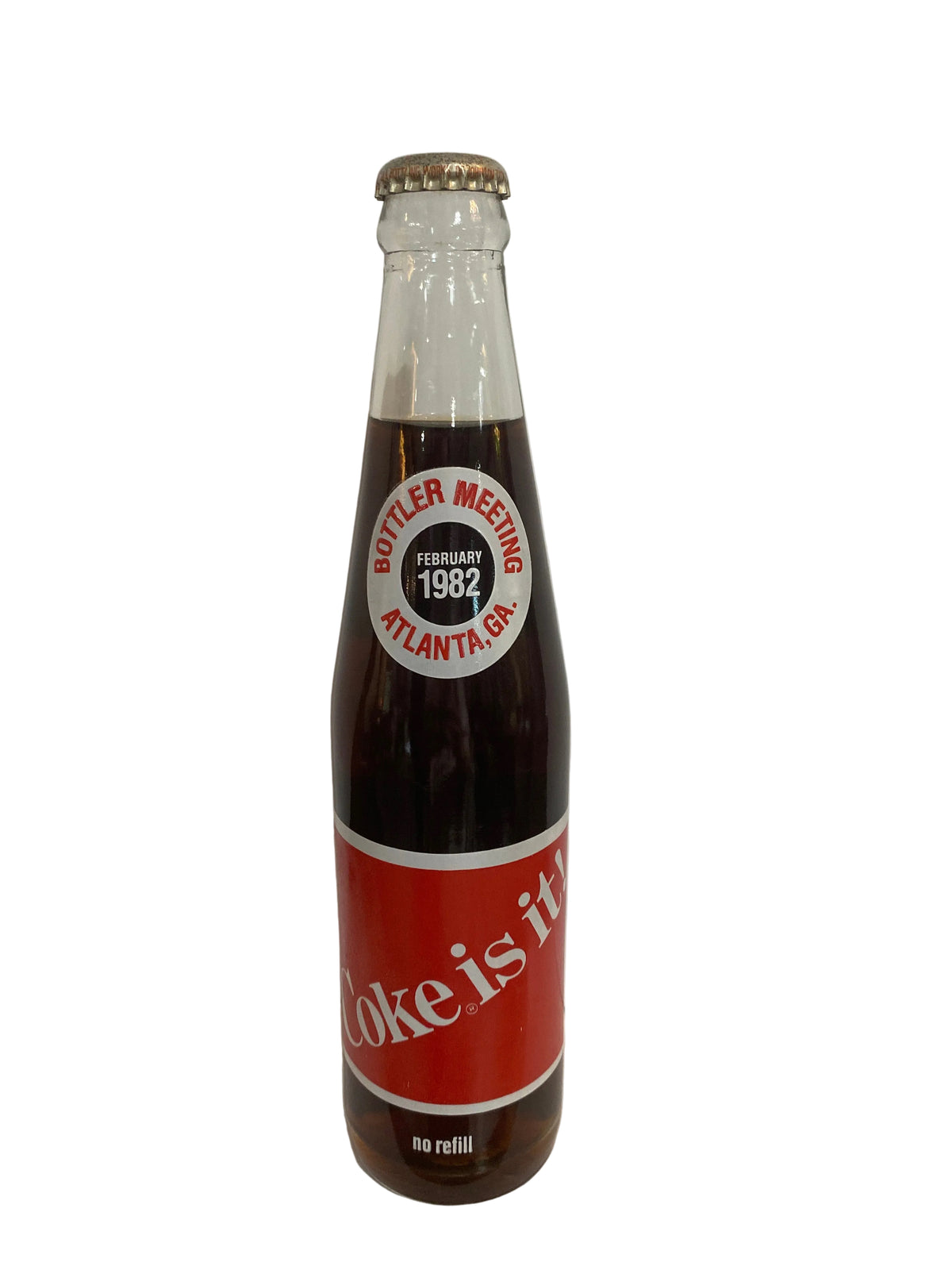 1982 BOTTLER MEETING COCA-COLA 10 oz Bottle