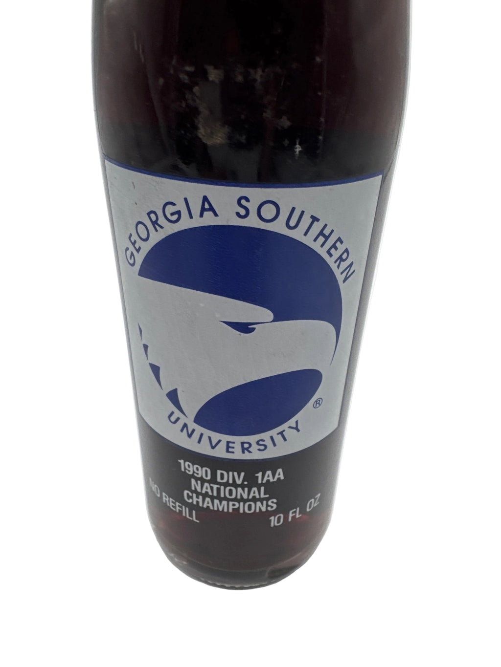 1990 Georgia Southern National Champions Coca-Cola Bottle 10 oz
