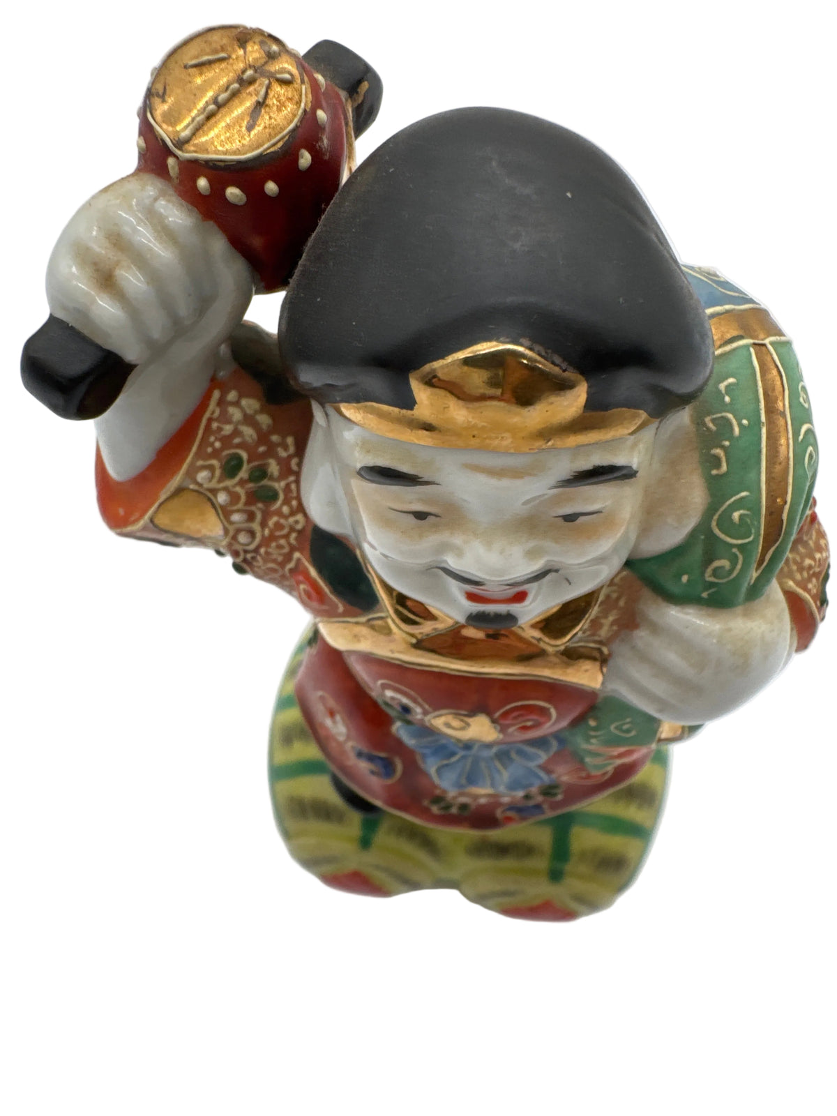 Vintage Kamotsuru Daikoku God of Wealth Porcelain Figure from Japan