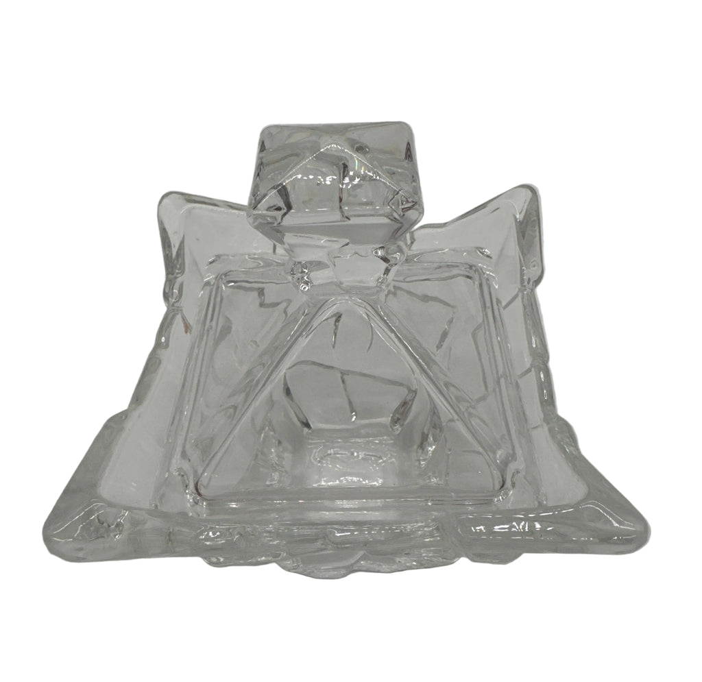 Bohemian Pyramid Crystal Lidded Candy Jar