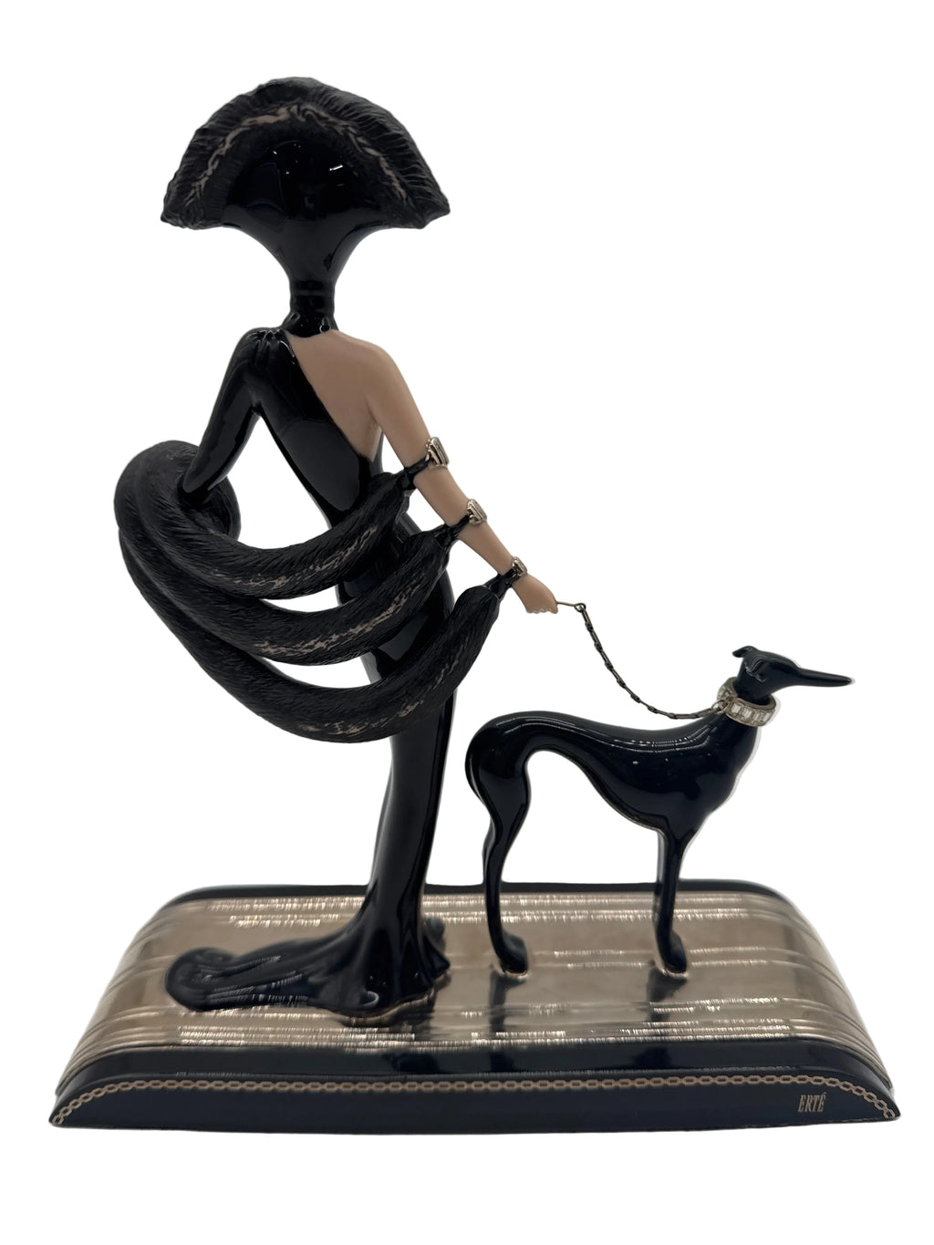 Vintage Erte Fine Porcelain “Symphony in Black” Limited Edition No. M1120 Figurine