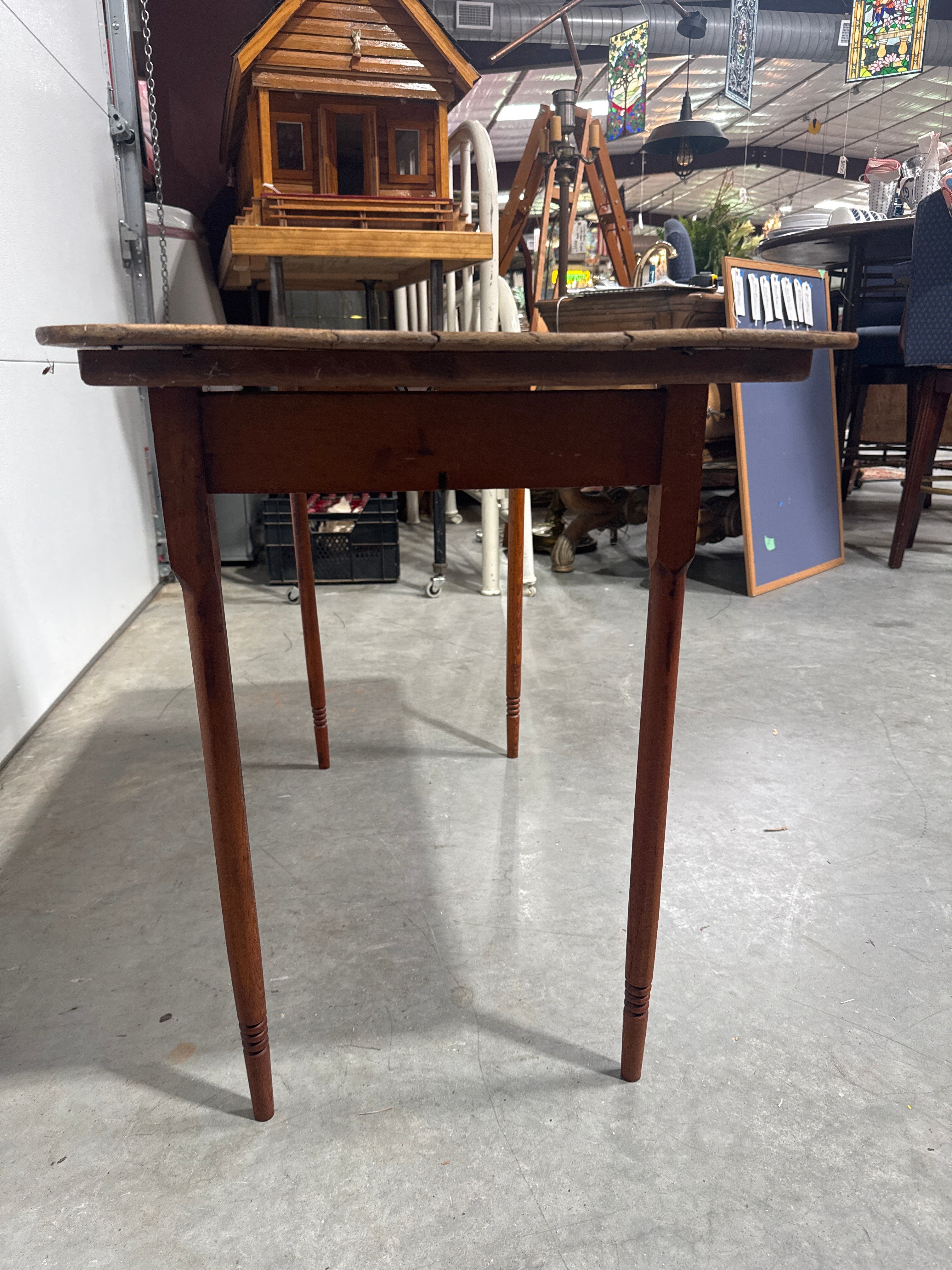 Antique Folding Sewing Table